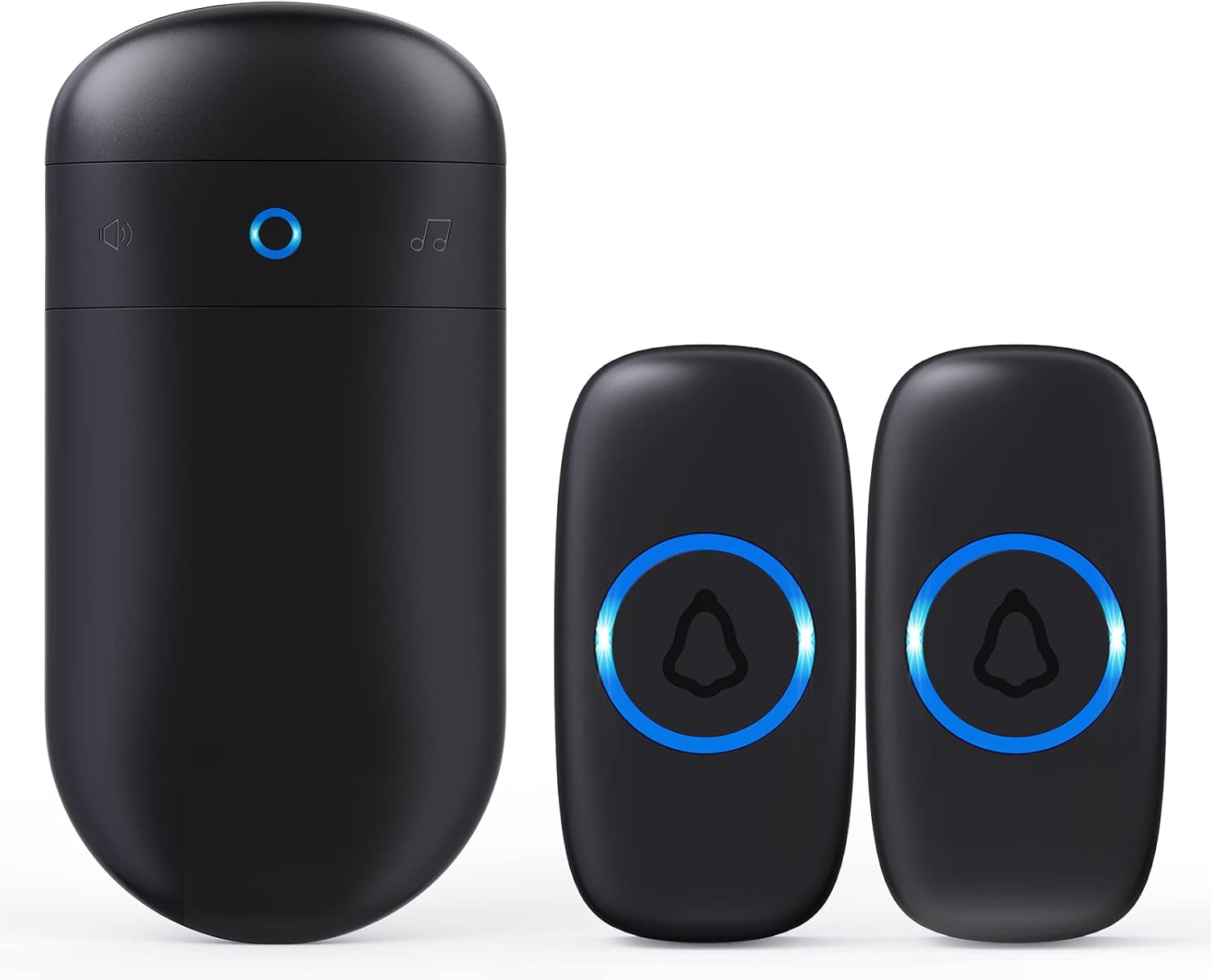 SECRUI Wireless Doorbell with 2 Buttons – Doorbell Kits for Front Door Back Door...