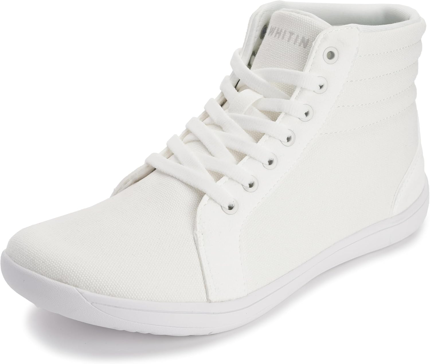 WHITIN Women's Wide High-Top Canvas Barefoot Sneakers | Minimalist Street-Ready...