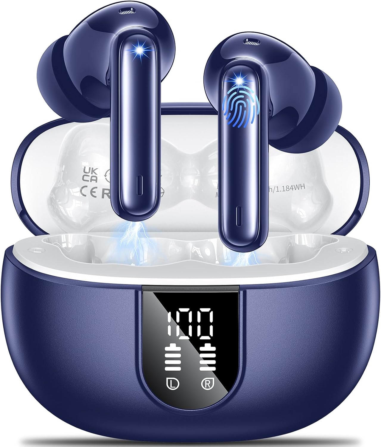 AOVOCE Wireless Earbuds,Wireless Headphones Bluetooth 5.3 Headphones in Ear with...