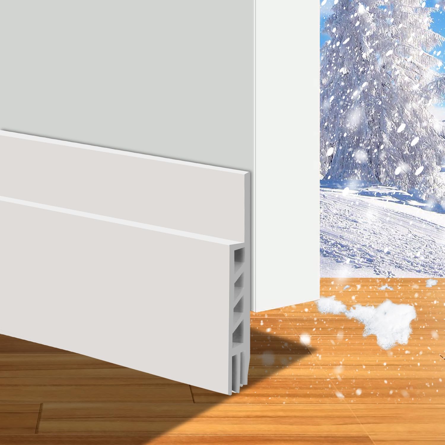 Suptikes 2 Pack Door Draft Stopper，Door Sweep for Exterior & Interior Doors,Doo...