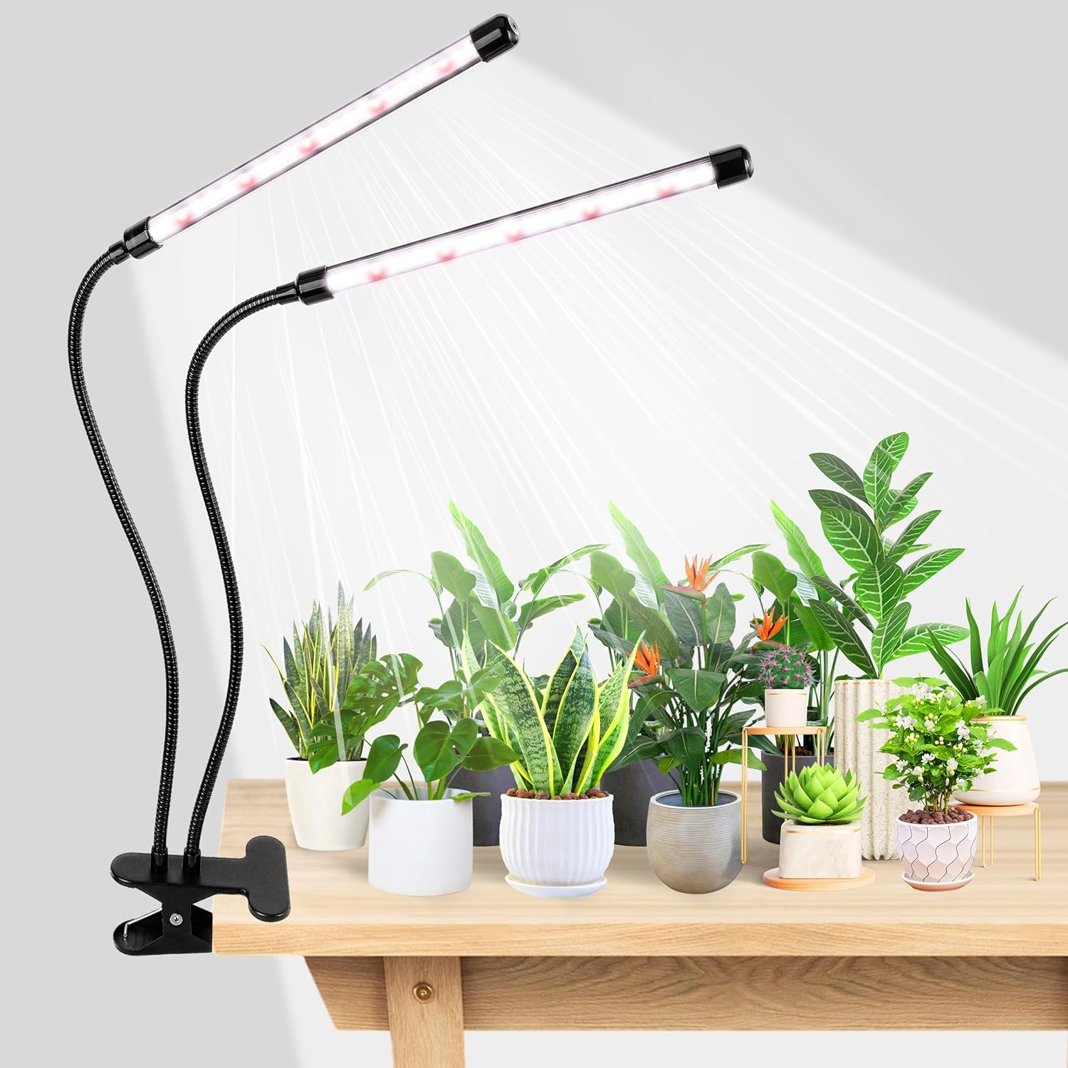 Grow Light 6500K Full Spectrum Plant Grow Lights 84 LED Plant Light with Clip Gr...