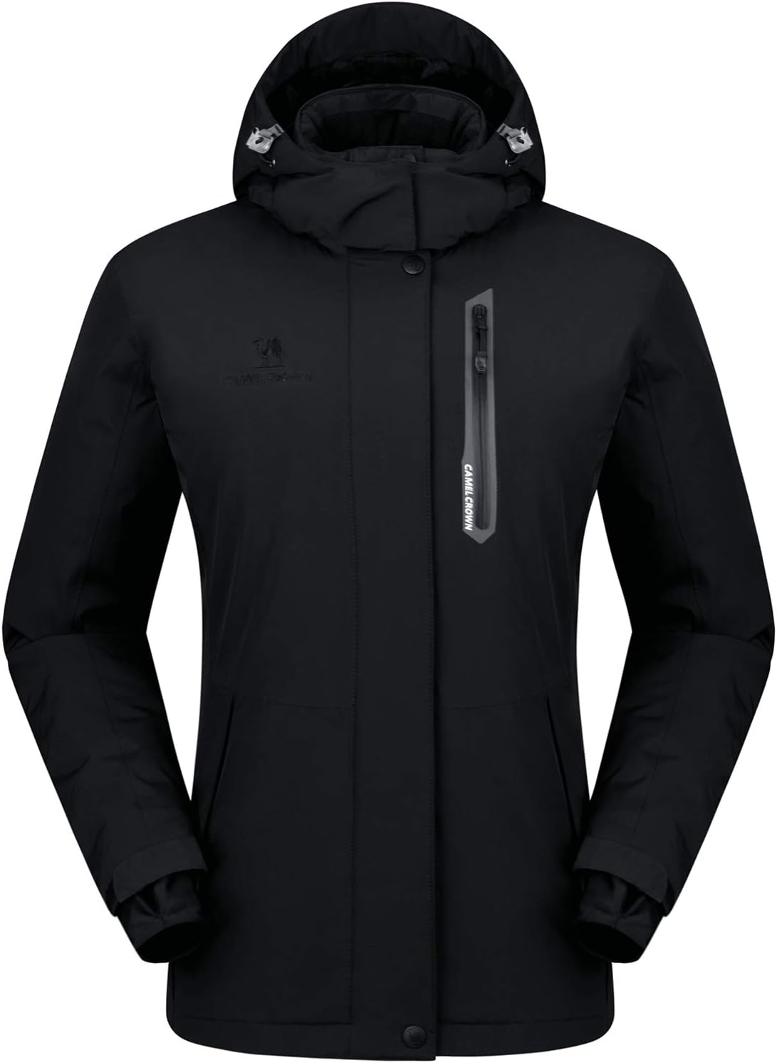 CAMEL CROWN Women’s Mountain Snow Waterproof Ski Jacket Detachable Hood Windproo...