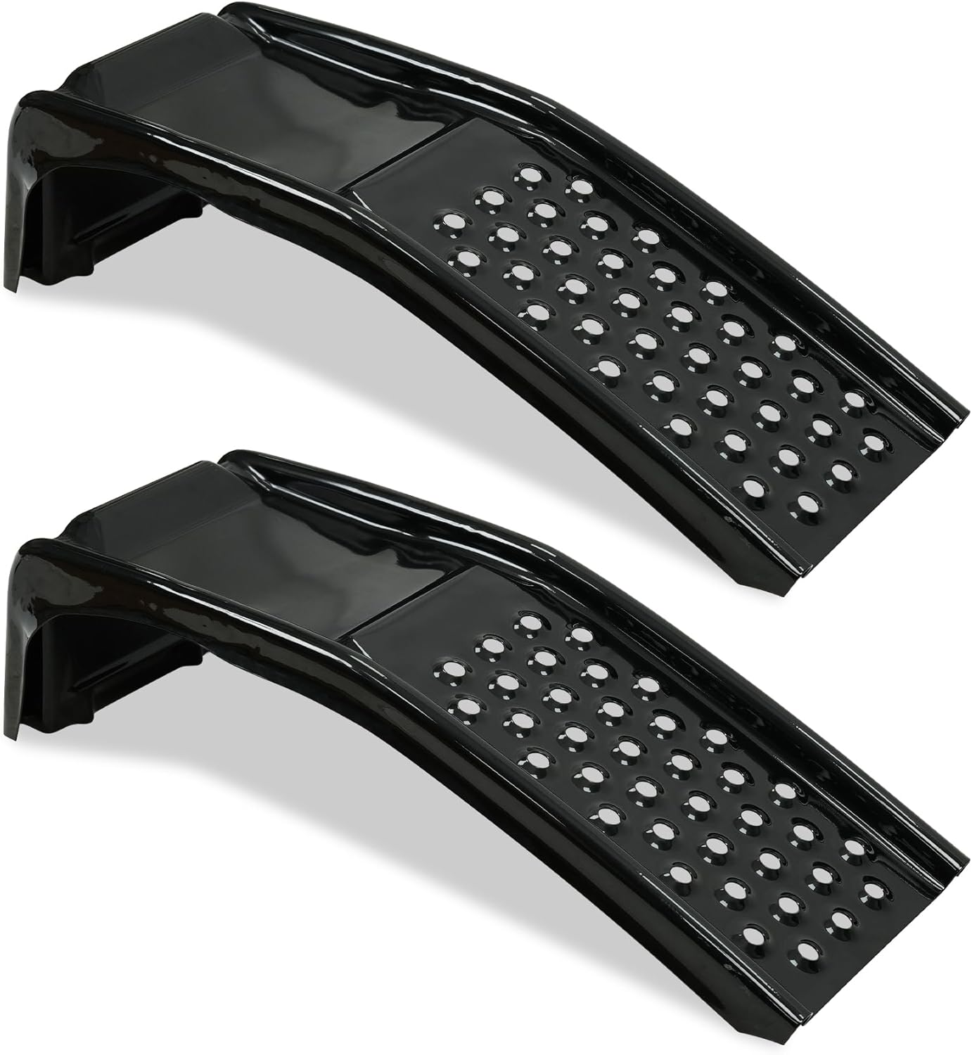 Rockland 4 Ton 8000 LBS Solid Steel Car Ramp Set, 35" L x 13" W x 9" H, Heavy Du...