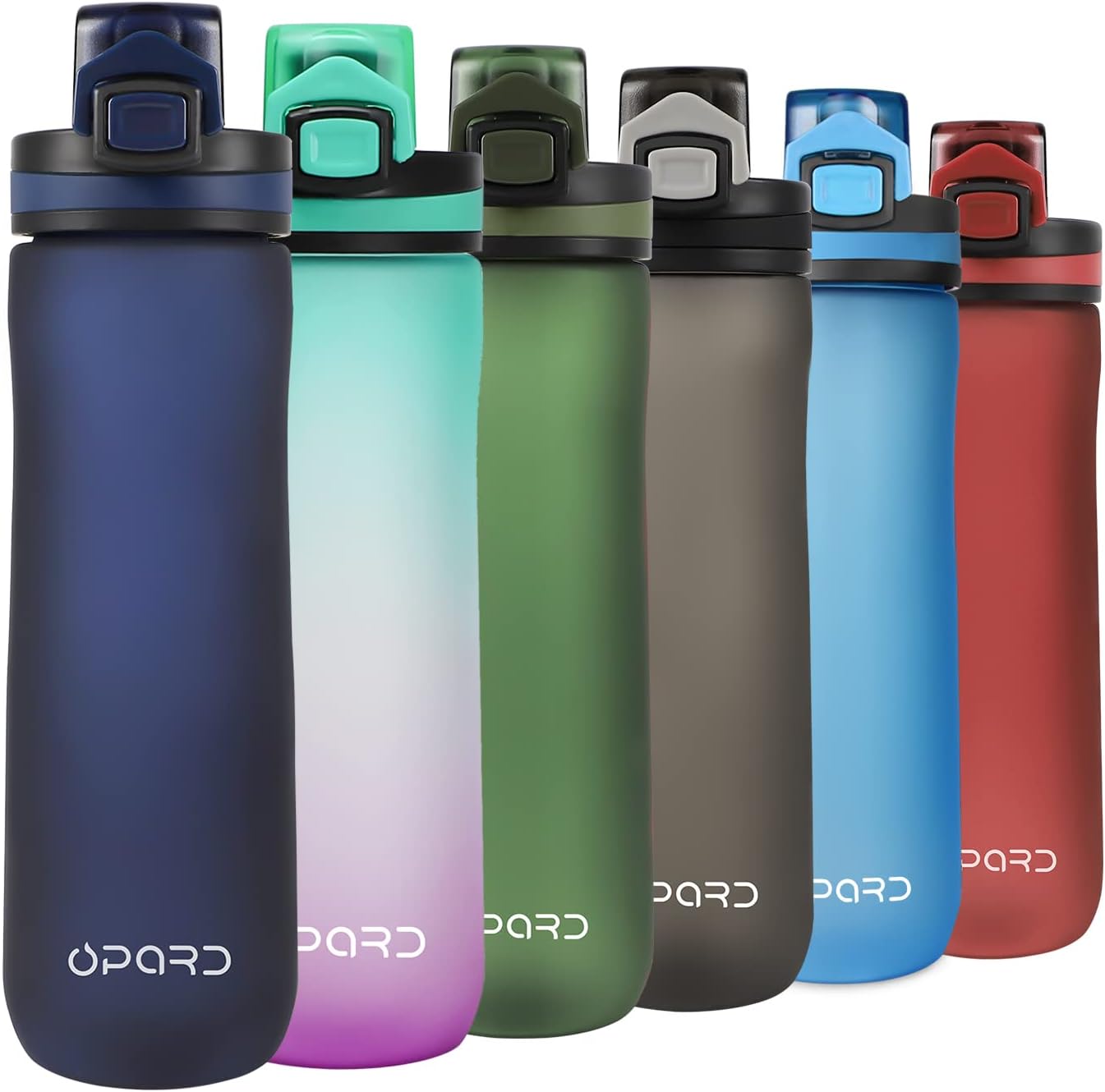 Opard Sports Water Bottle, 500ml / 600ml BPA Free Non-Toxic Tritan Plastic Drink...