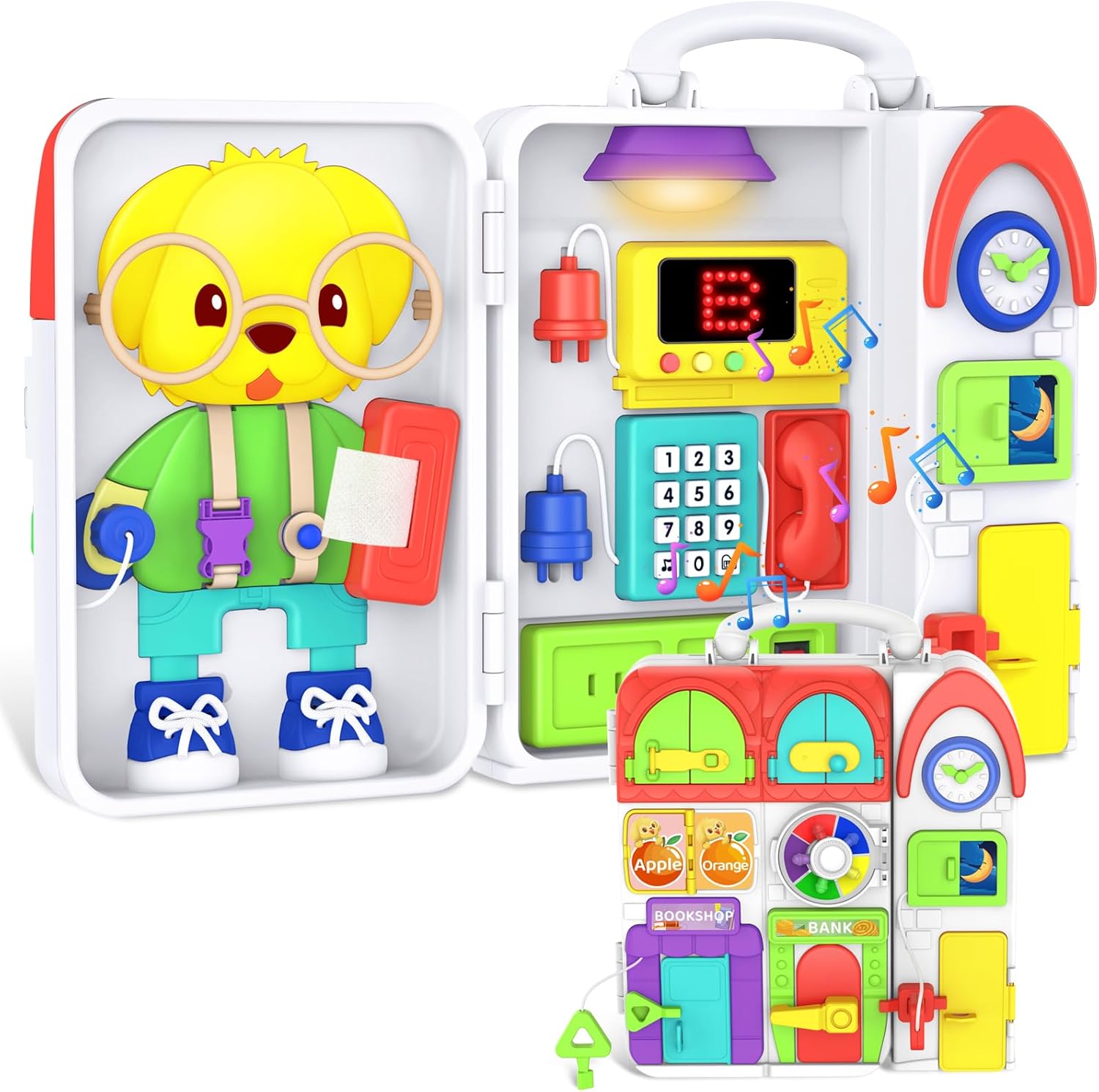 Toddler Toys for 1-2 Year Old Boy, Musical Montessori Busy Board, Early Educatio...