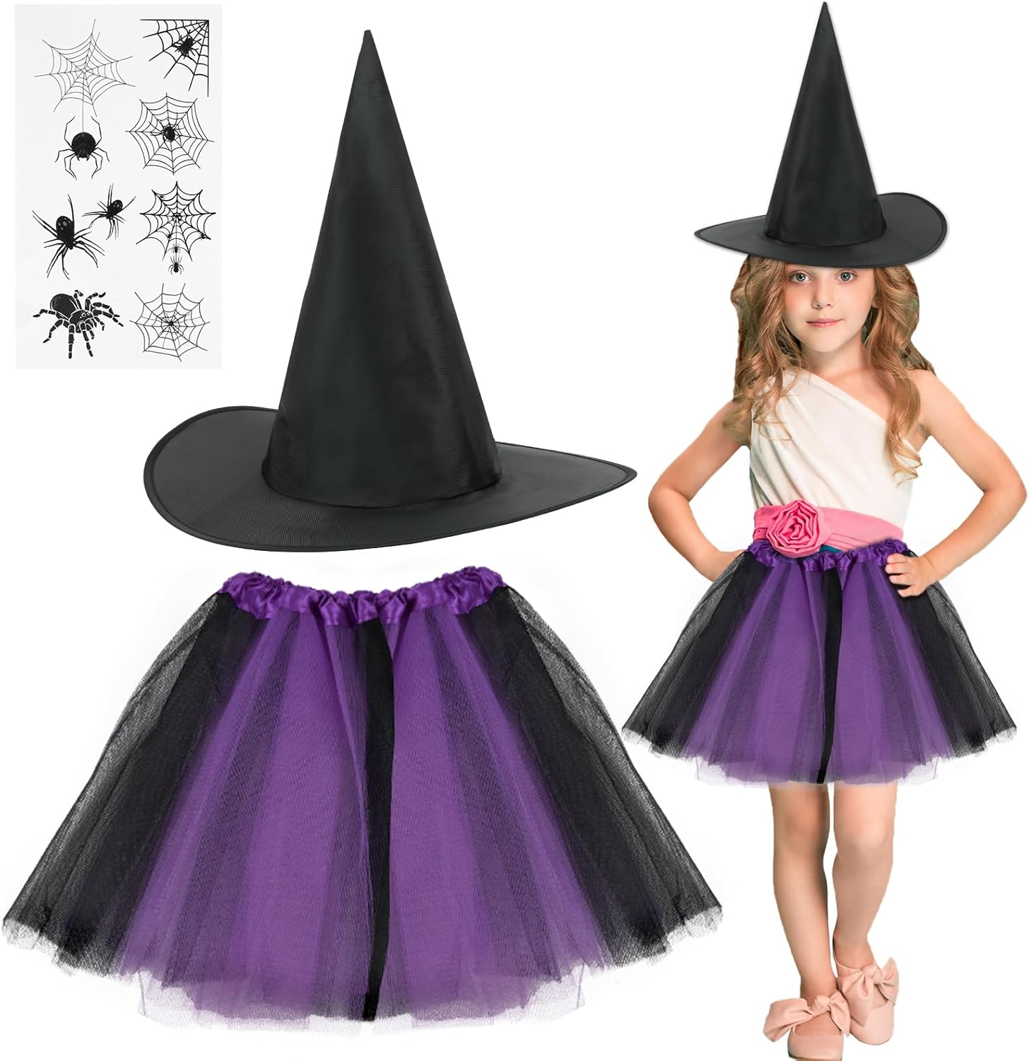 ACWOO Unicorn Costume, LED Light Up Unicorn Dress Princess Fancy Dress Up with U...