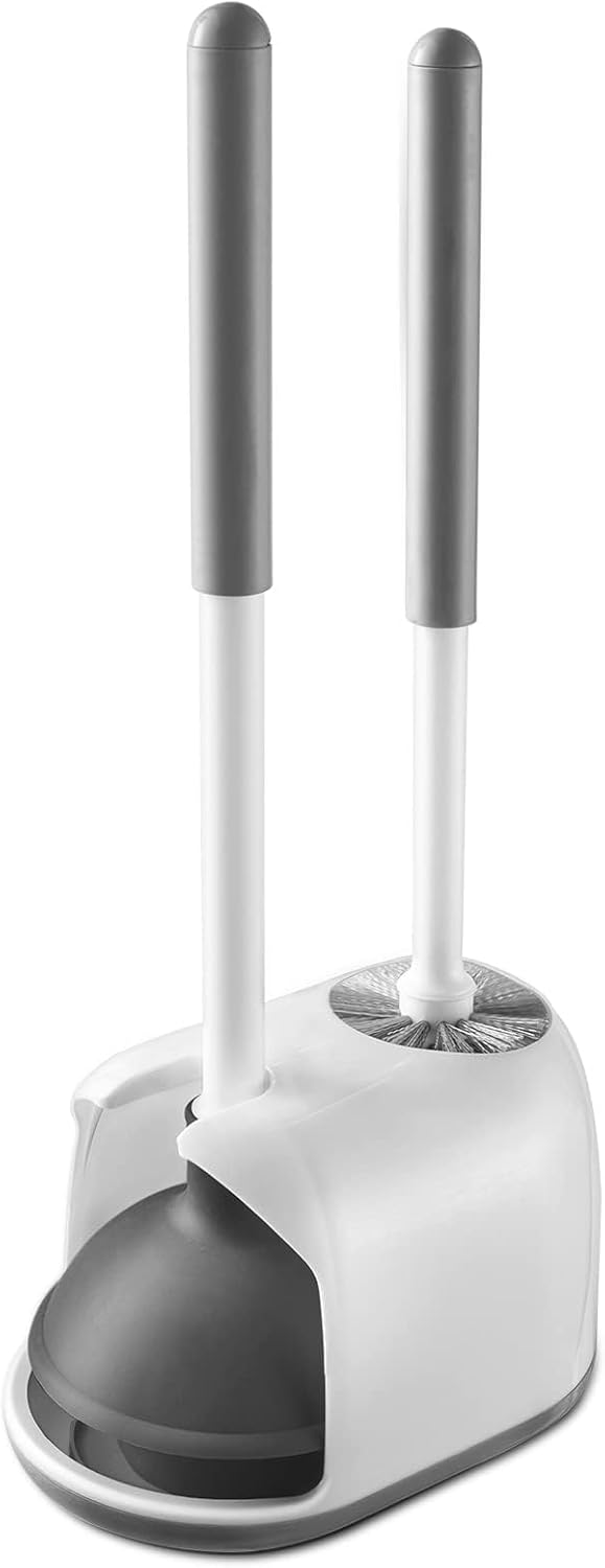Eyliden Toilet Plunger and Brush, 2 in 1 Toilet Bo...