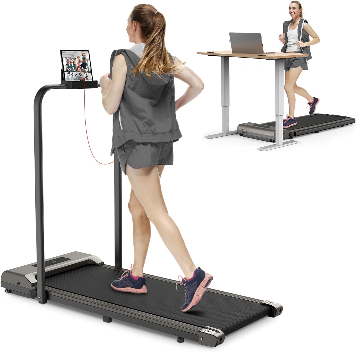Jupgod Folding Treadmill,Treadmills for Home Folda...