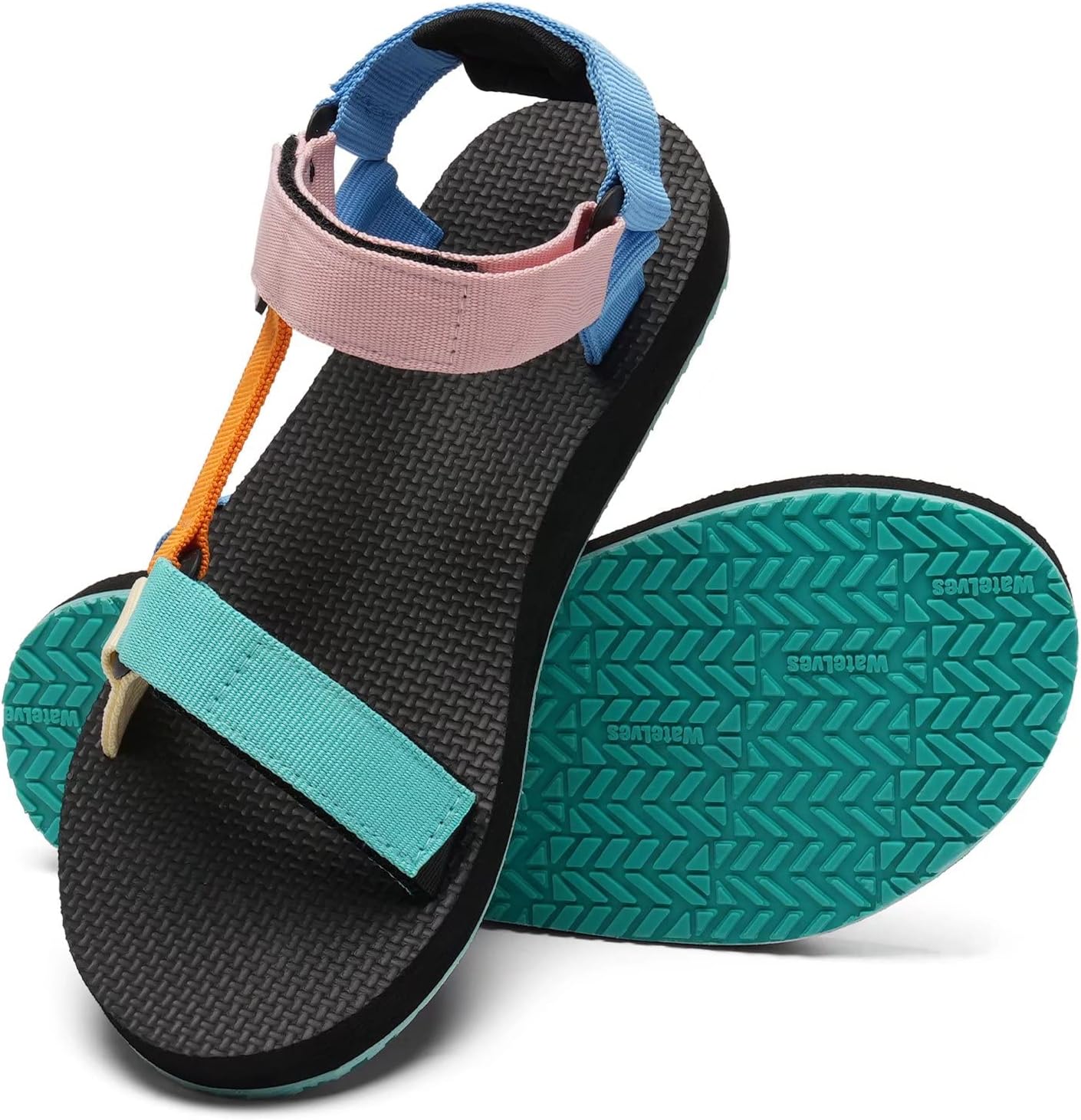 WateLves Womens-Sport-Sandals Outdoor Hiking Sandals with-Arch-Support Comfortab...