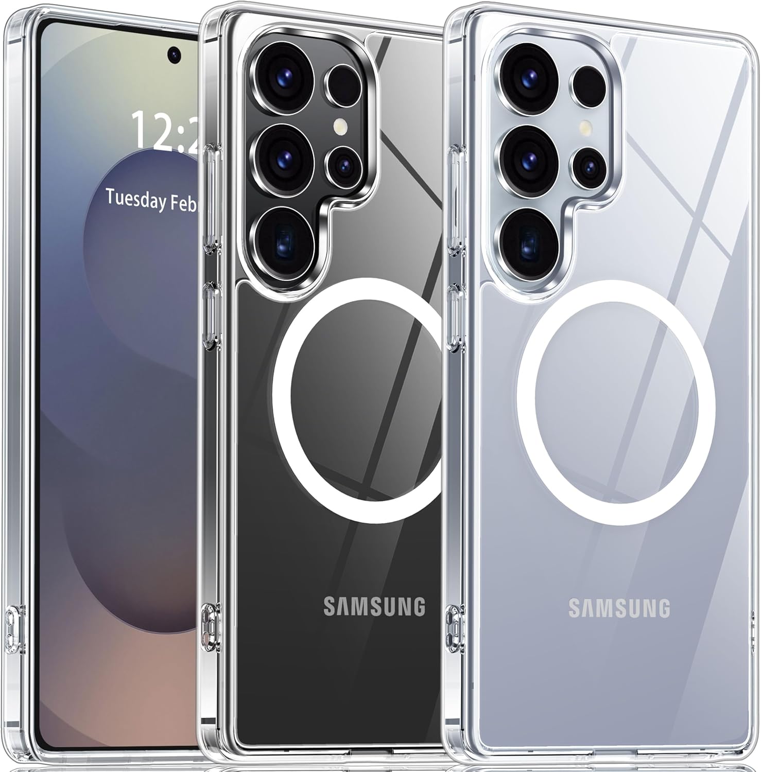 Oterkin Magnetic for Samsung Galaxy S25 Ultra Case Clear [Compatible with MagSaf...