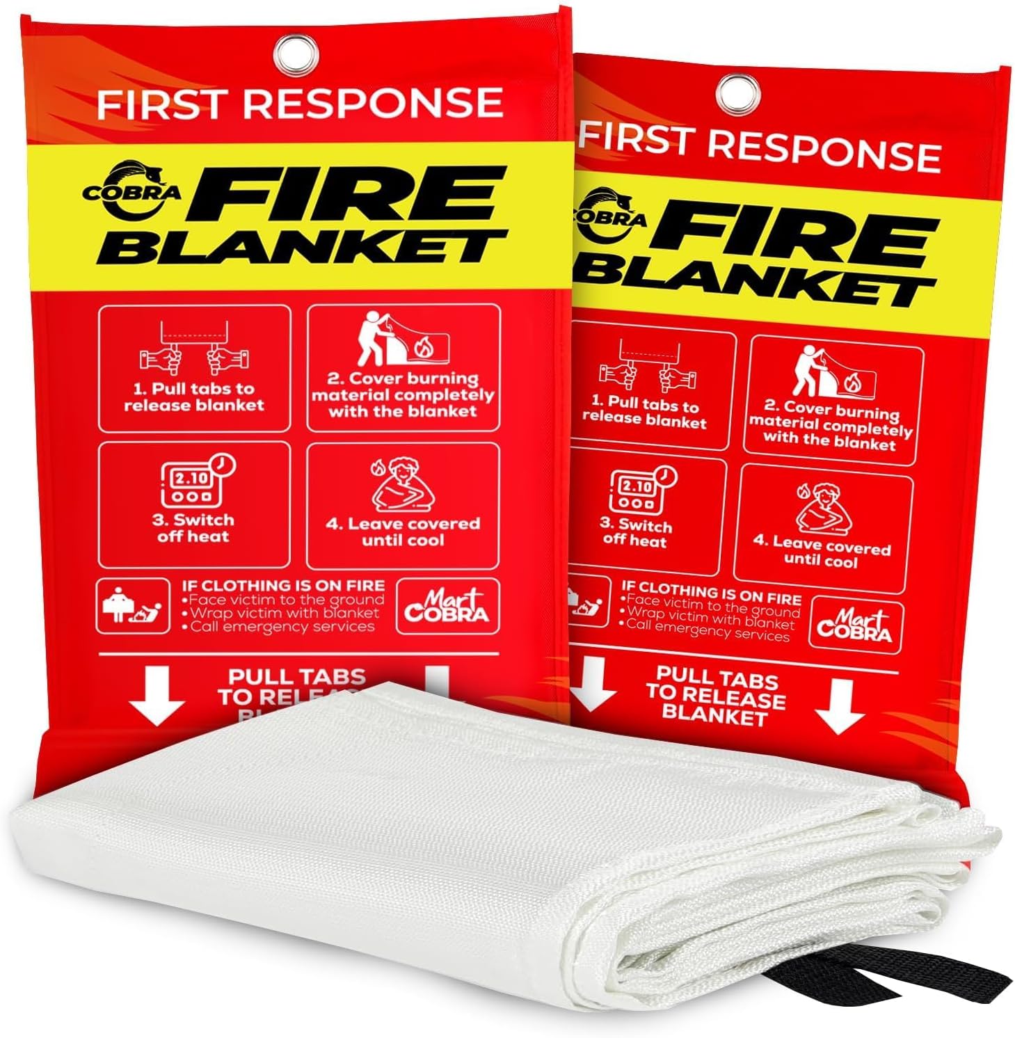 Mart Cobra Emergency Fire Blanket for Home and Kit...