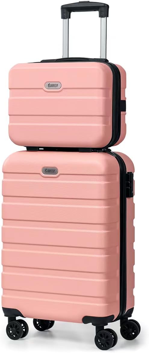 AnyZip Carry On Luggage 2PCS Luggage Set PC ABS Hardshell Lightweight Suitcase T...