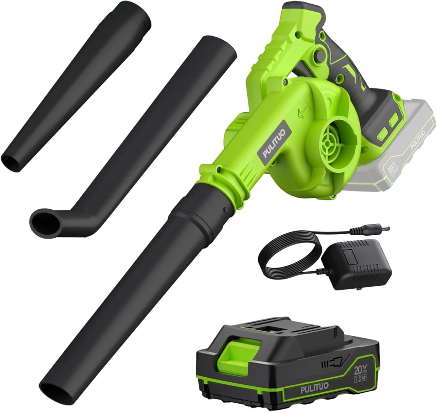 Leaf Blower Cordless with Battery and Charger, 20V Electric Leaf Blower 120MPH S...