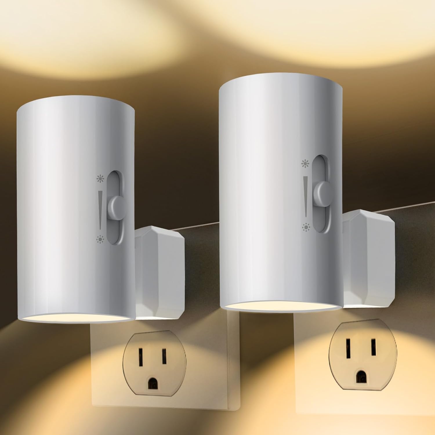 Night Light, Led Night Lights Plug into Wall, Sensor Dusk To Dawn, 0-100 LM Dimm...