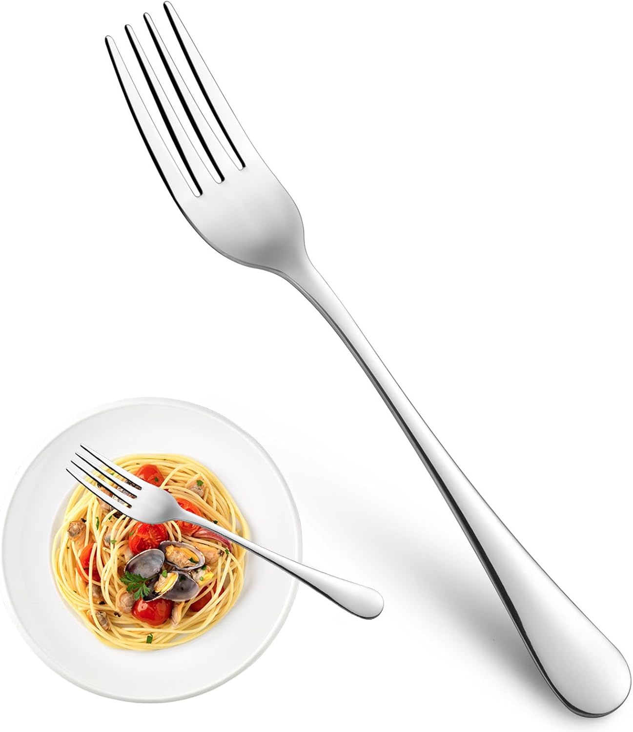 Dinner Forks,Set of 16 Top Food Grade Stainless Steel Silverware Forks,Table For...