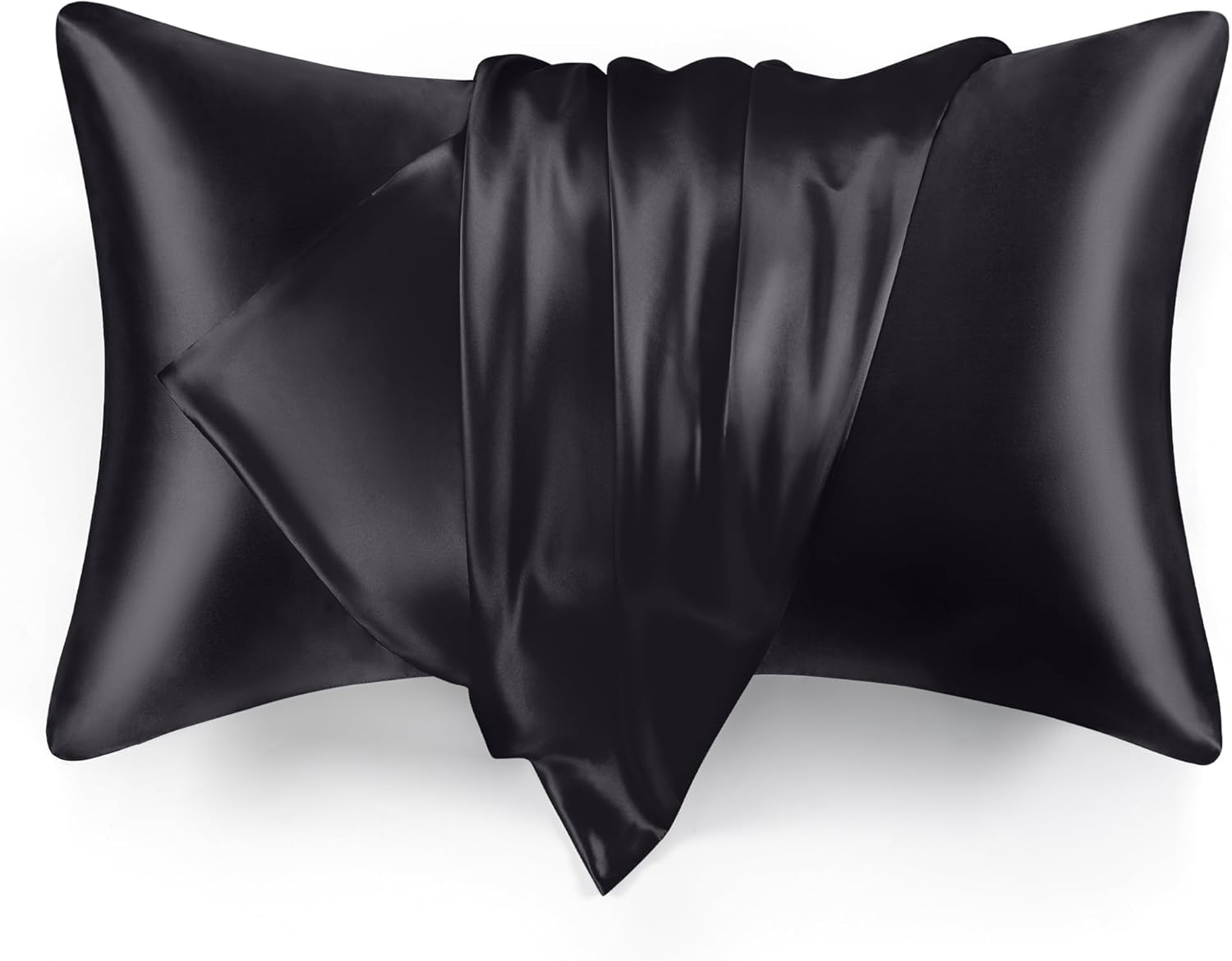 Love's cabin Satin Pillowcase for Hair and Skin (Black, 20x36 inches) Similar to...