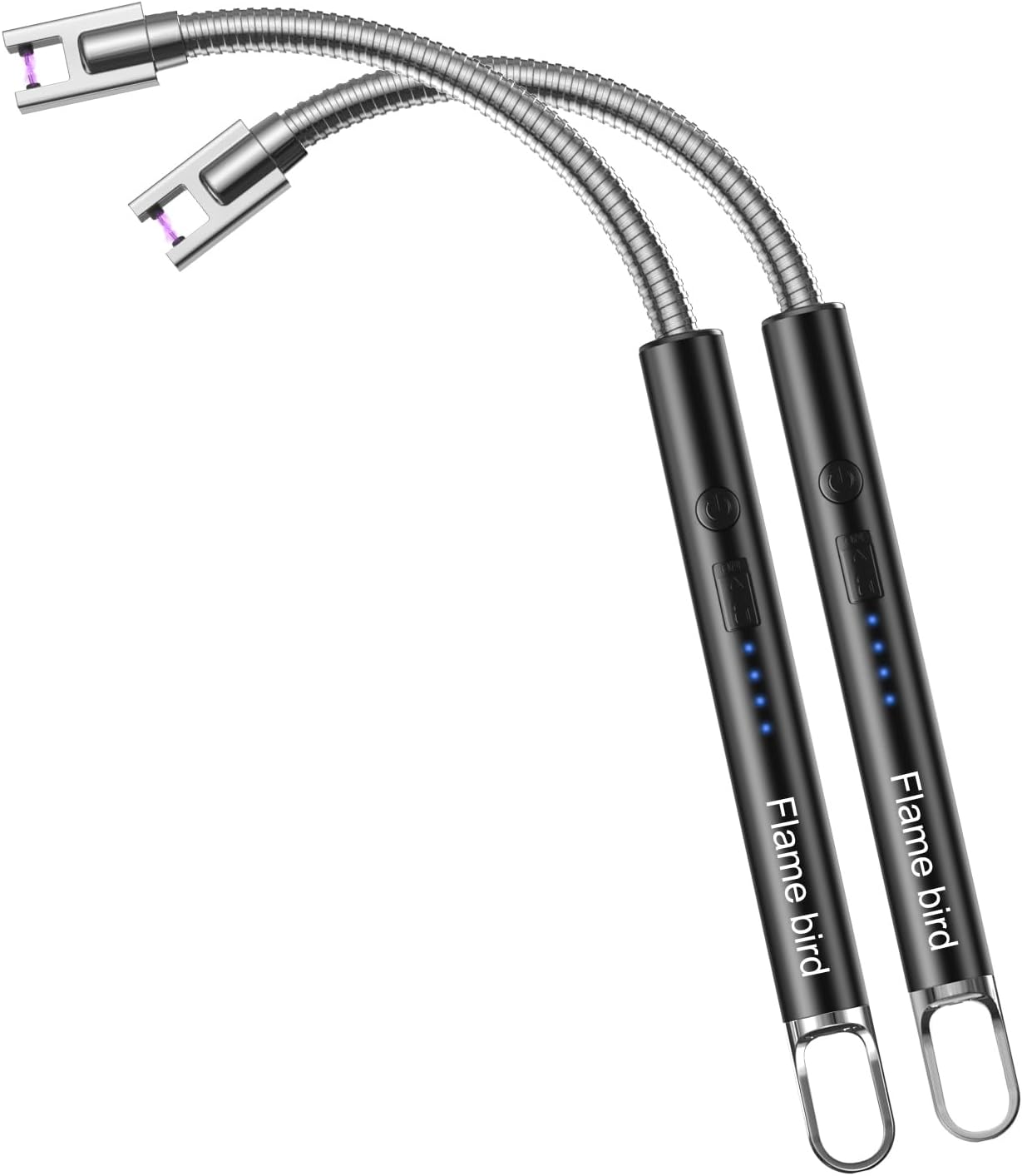 2 Pack Electric Candle Lighter Flameless Arc Windproof Flexible Long Neck USB Re...