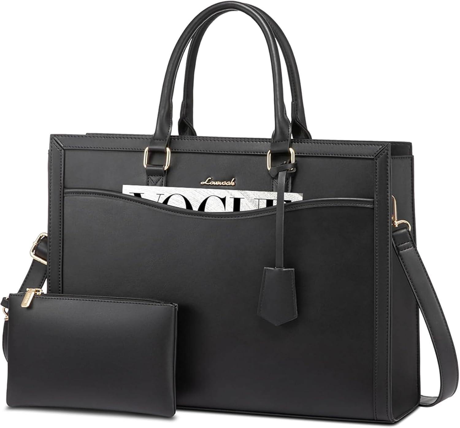 LOVEVOOK Laptop Tote Bag for Women, Office Work Bag Briefcase fit for 15.6 inch...