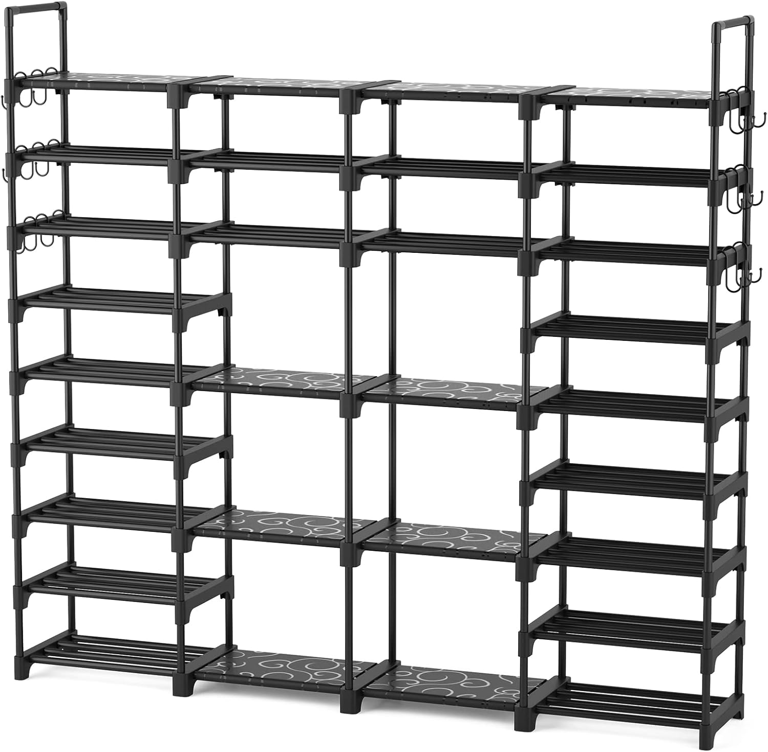 ROJASOP Large Shoe Rack Organizer for Entryway Closet 64-68 Pairs 9-Tier Heavy D...