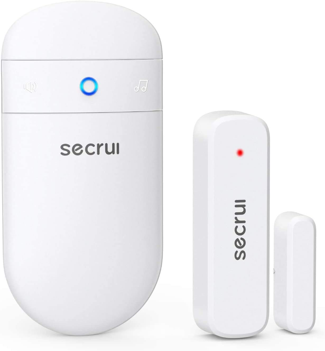 SECRUI Wireless Door Open Sensor Alarm Chime, 400ft Operating Range 52 Chimes Ad...