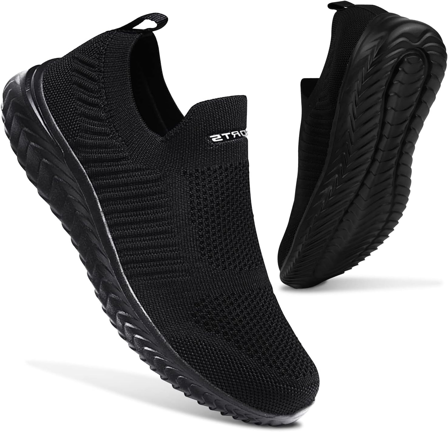 Womens Slip on Trainers Mens Athletic Running Shoes Sport Walking Sneakers Light...