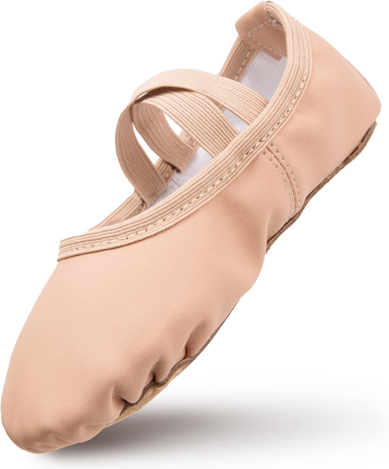 Ballet Shoes Girls Leather Ballet Dance Slippers Full Sole Dance Flats Thickened...