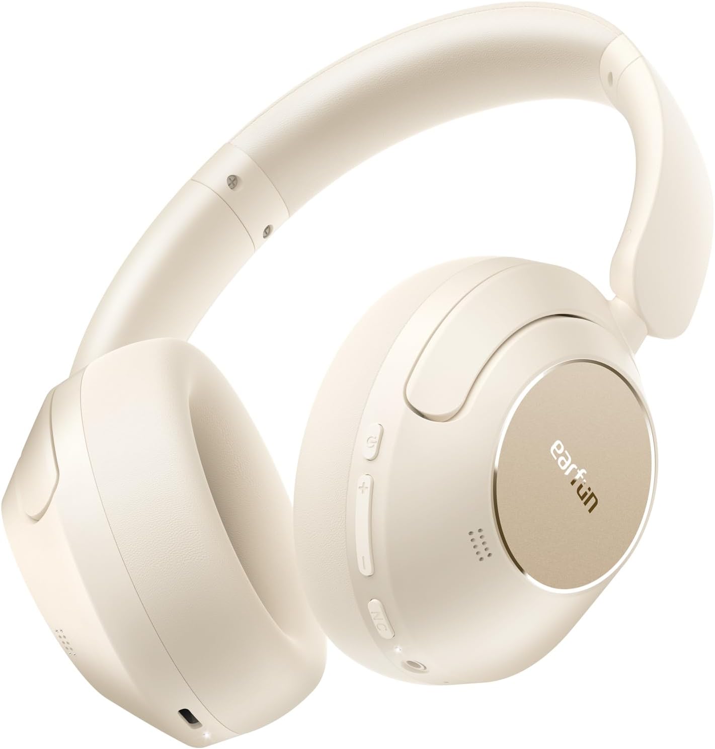 EarFun Wave Pro Hybrid Active Noise Cancelling Headphones, Wireless Over Ear Blu...