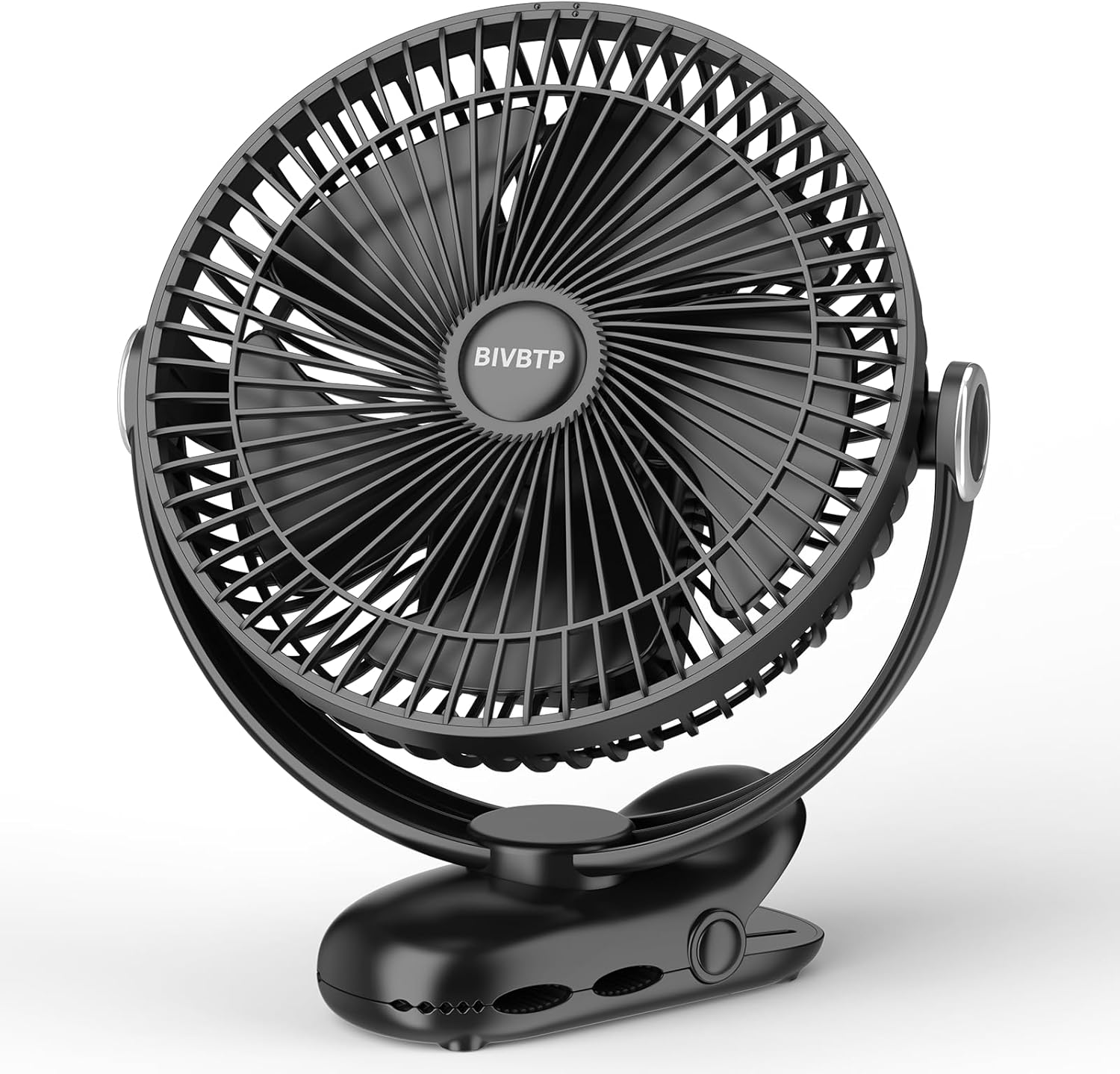 12000mAh Clip on Fan Rechargeable, 8in Battery Operated Portable Fan, Ultra Quie...