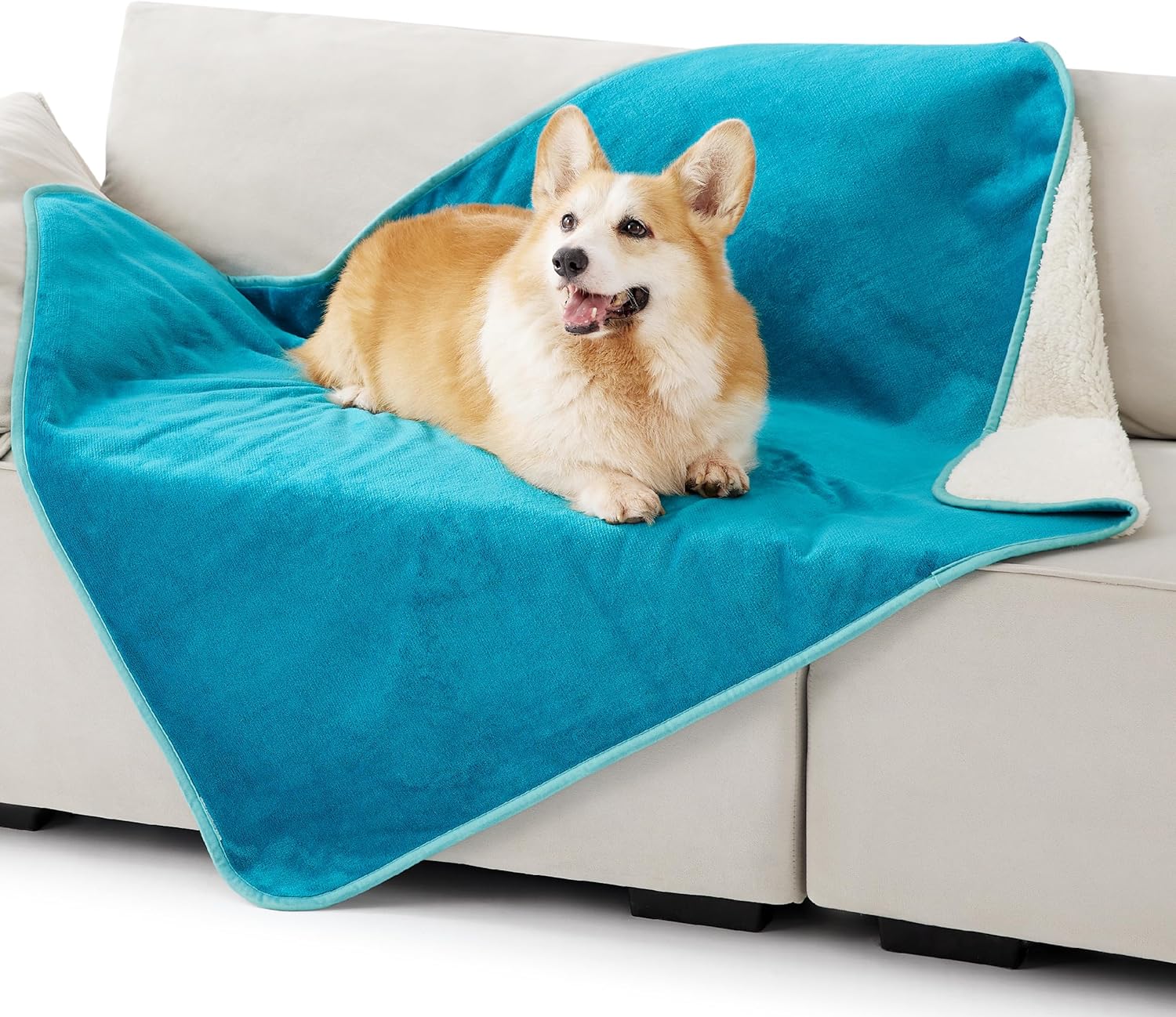 Lesure Waterproof Dog Blanket Washable - 120x100cm Fleece Blanket For Large Dogs...