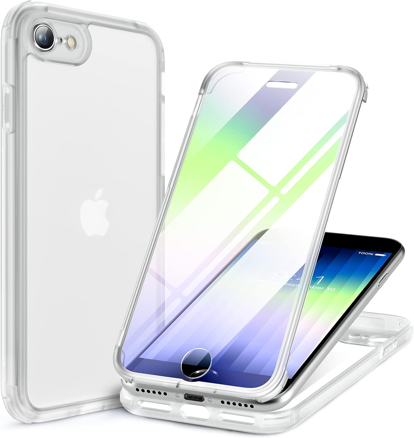 Miracase Glass Series Designed for iPhone SE 2022 Case 4.7 inch, 2022 Upgrade Fu...
