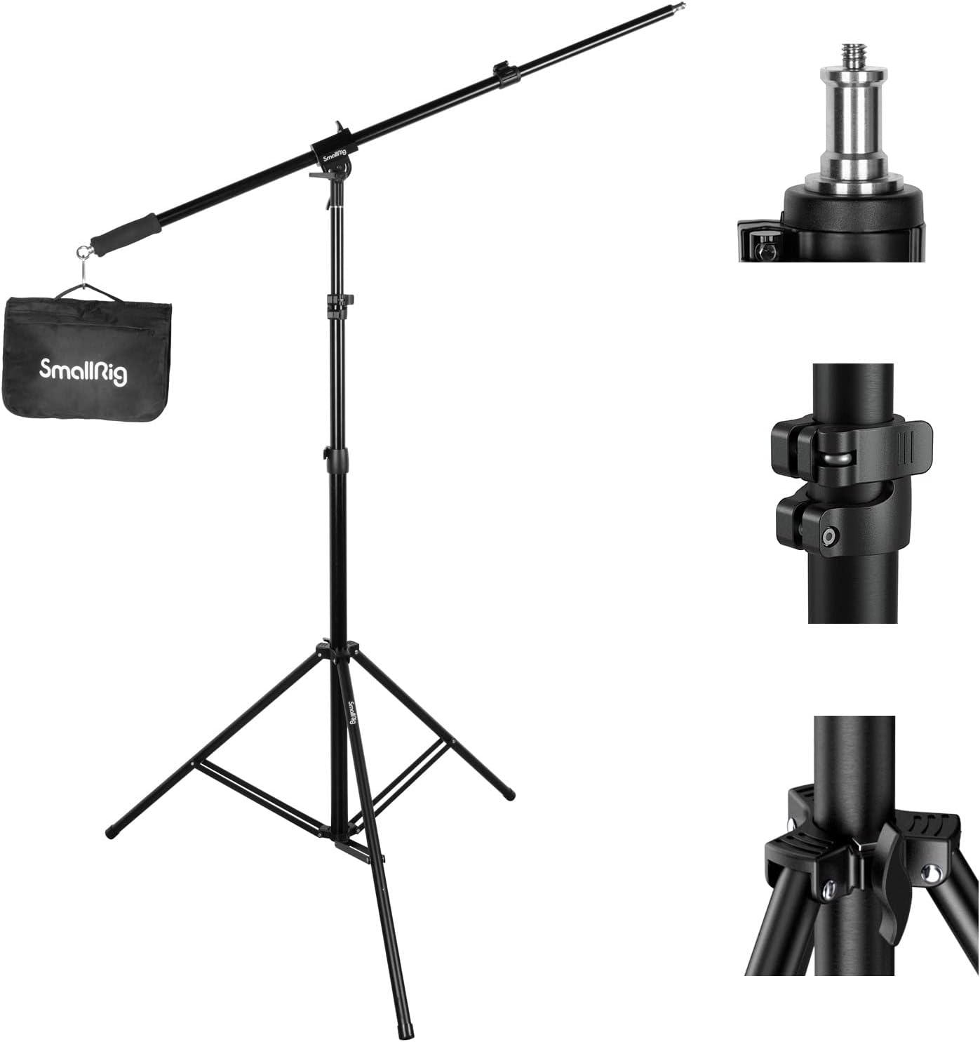 SMALLRIG Aluminum Light Stand 110"/9.2ft/280cm, Adjustable Photography Air-Cushi...