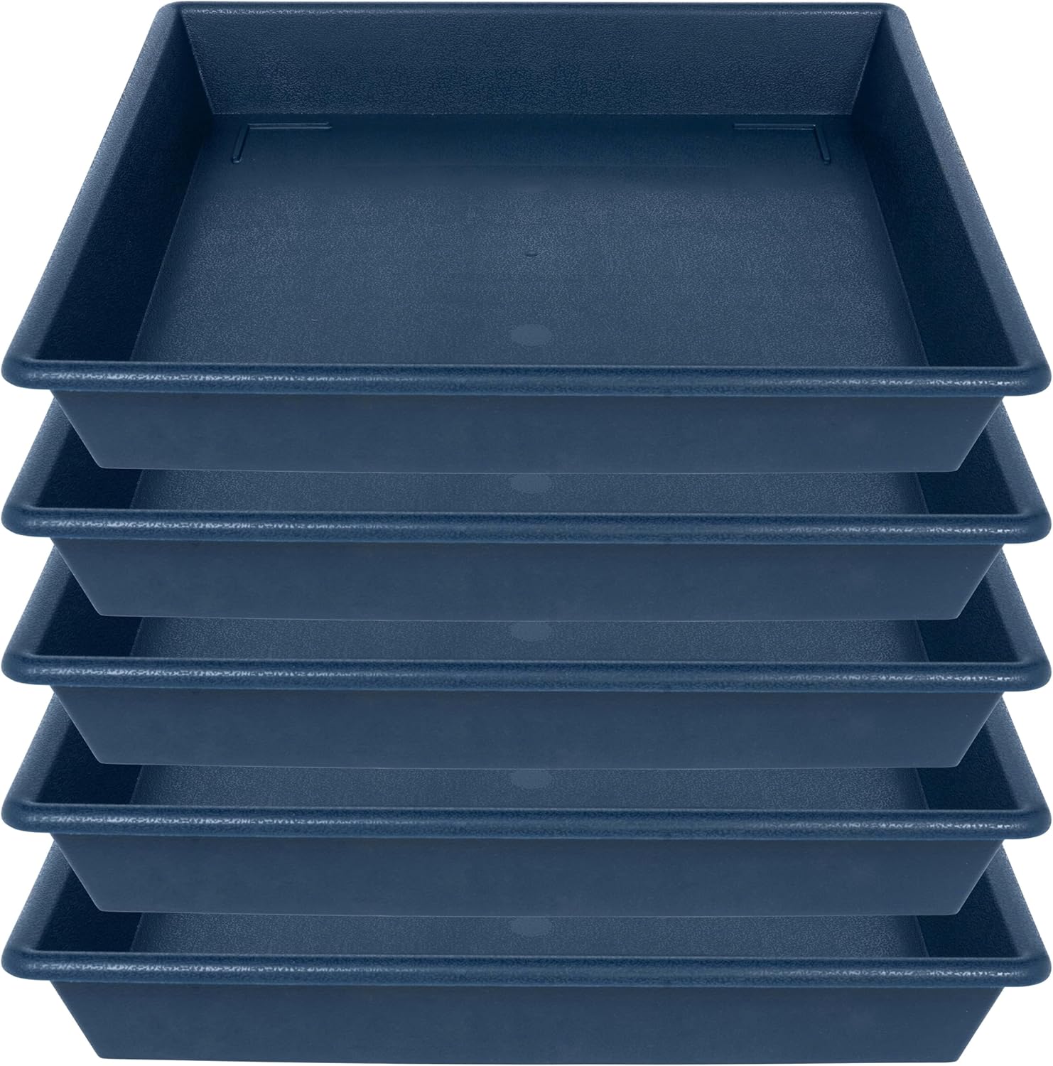 Square Plant Saucer 10 Inch 5 Pack, Plant Stand Flower Pot No Holes, Plant Trays...