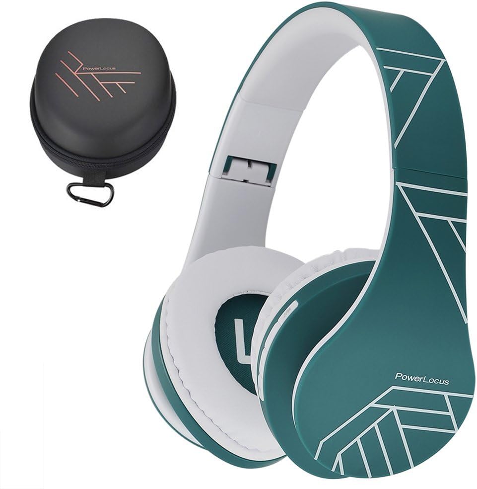 PowerLocus Bluetooth Over-Ear Headphones, Wireless Stereo Foldable Headphones Wi...