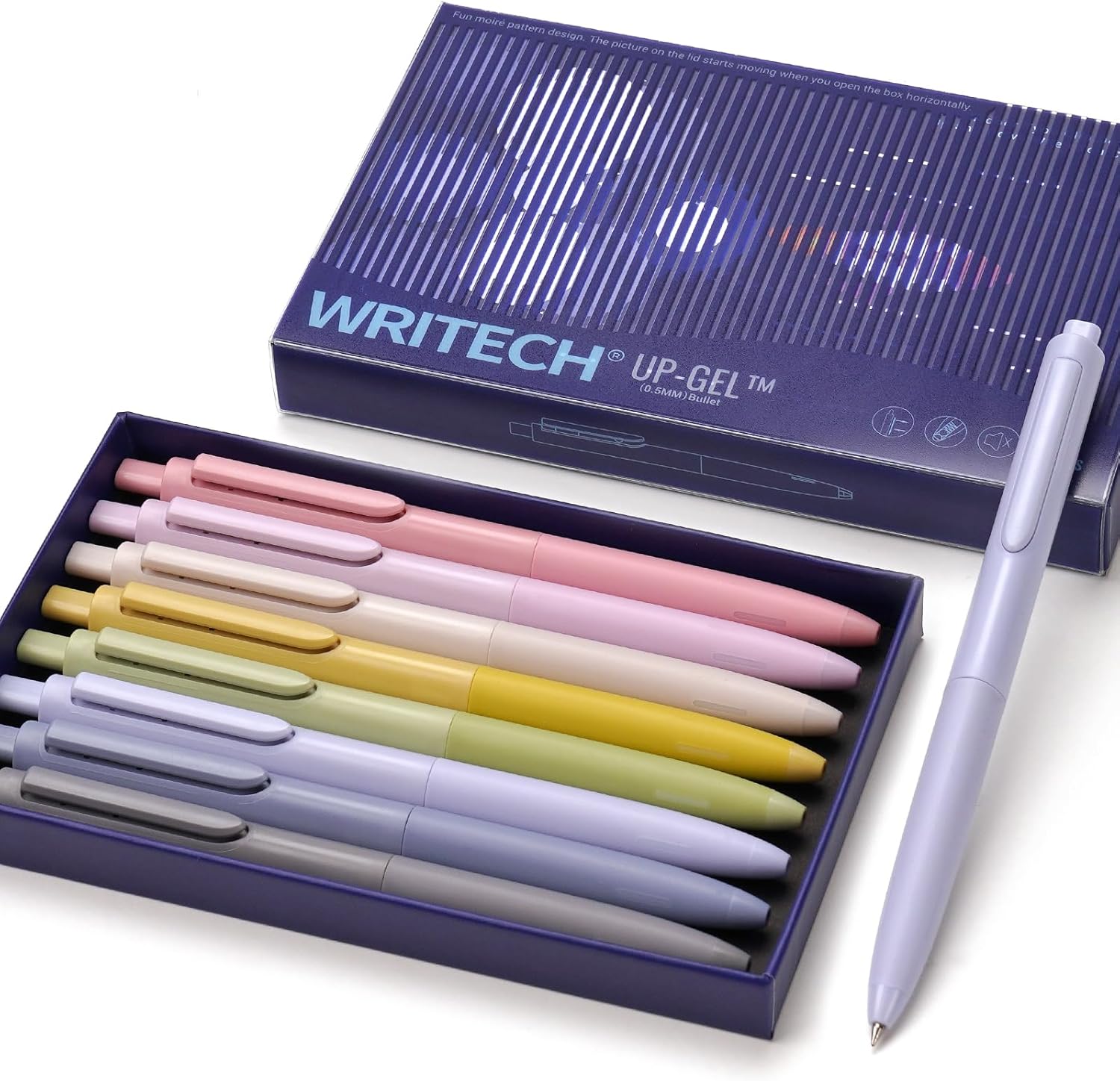 WRITECH 0.5mm Gel Pens, 8ct - Silent Retractable P...