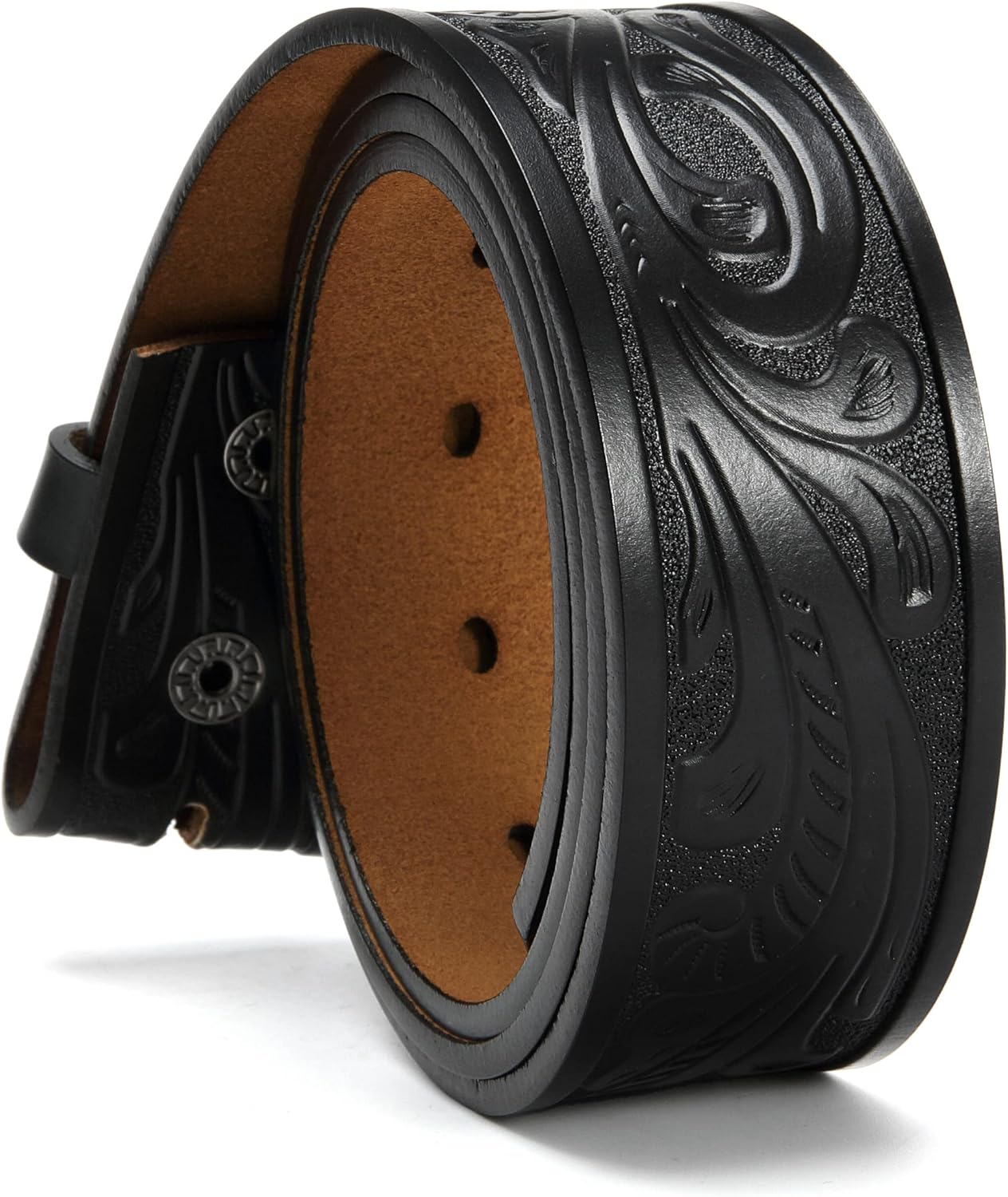 CHAOREN Western Belts for Men without Buckle - Cowboy Belt 1.5" Full Grain Leath...