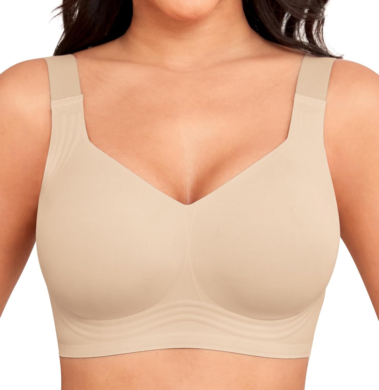 Women Wirefree Bras for Women Full Coverage No Underwire Everyday Bras Comfortab...