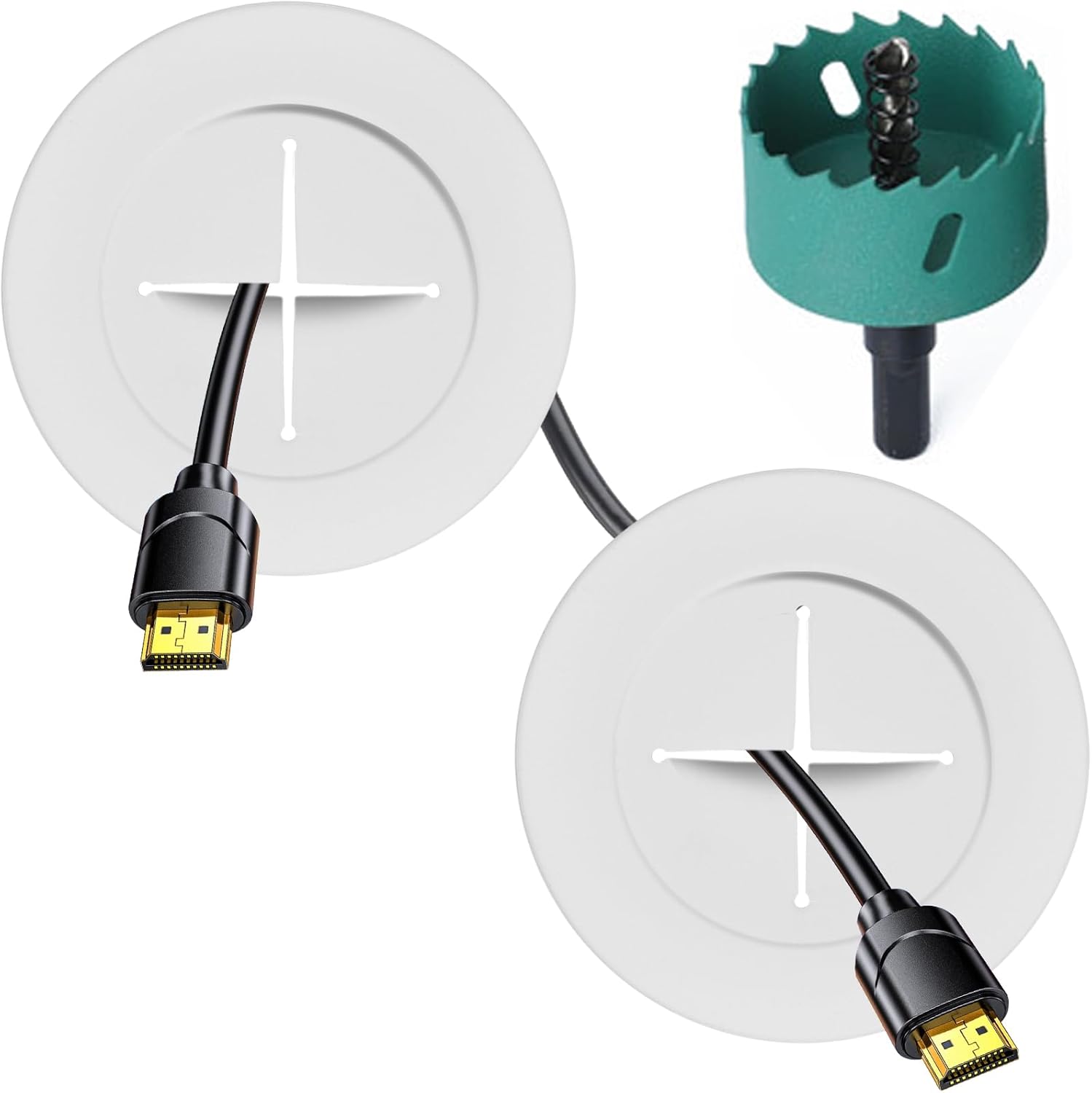 TV Wire Hider Kit for Wall Mount TV, White in Wall Cable Management Kit, Include...