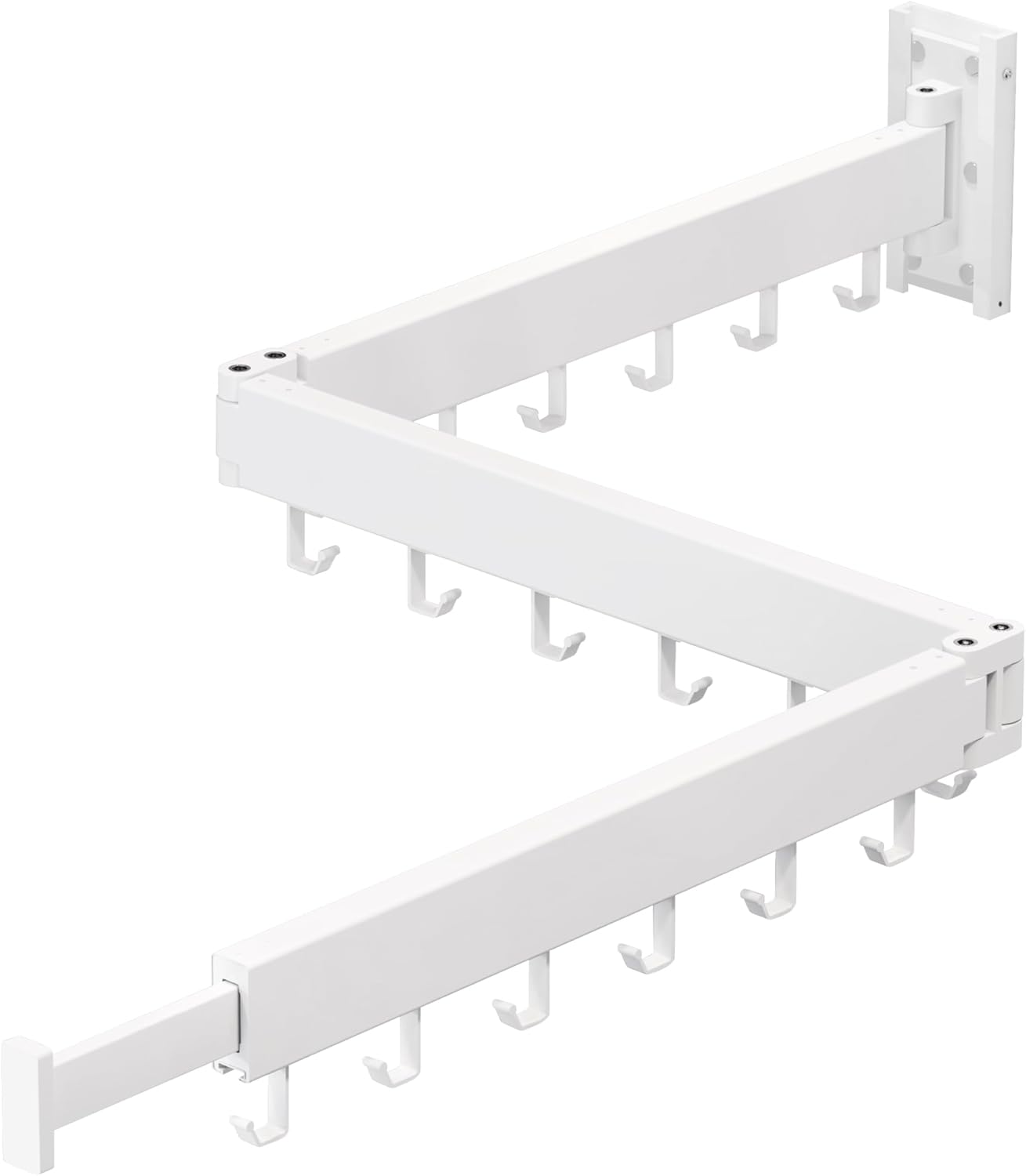 Clothes Drying Rack,Laundry Space Saver Wall Mounted,Retractable,Collapsible(Tri...