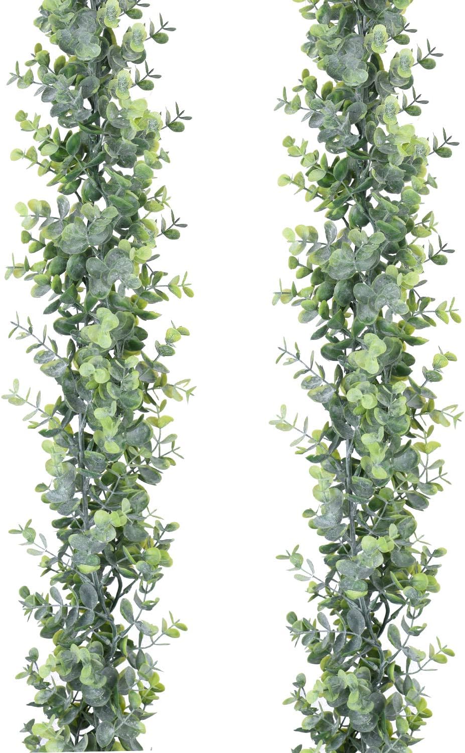 DearHouse Faux Eucalyptus Garland Plant, 2 Pack Artificial Vines Hanging Eucalyp...
