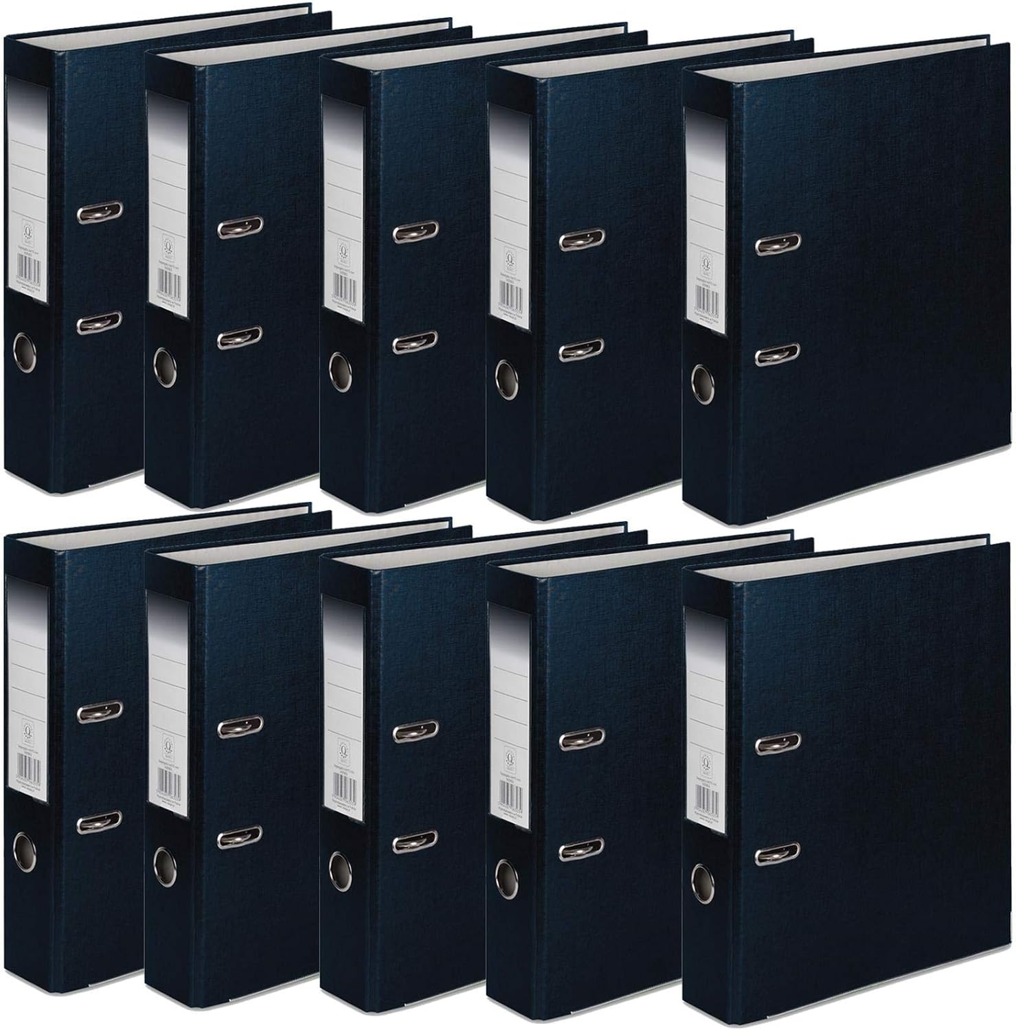 OFFICE CENTRE 10 x A4 75mm Strong Premium Business Lever Arch Files Folders Meta...