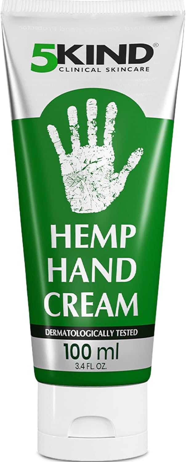 5kind Intensive Hemp Hand Cream 100ml - Hemp Cream for Hands - High Strength Wor...
