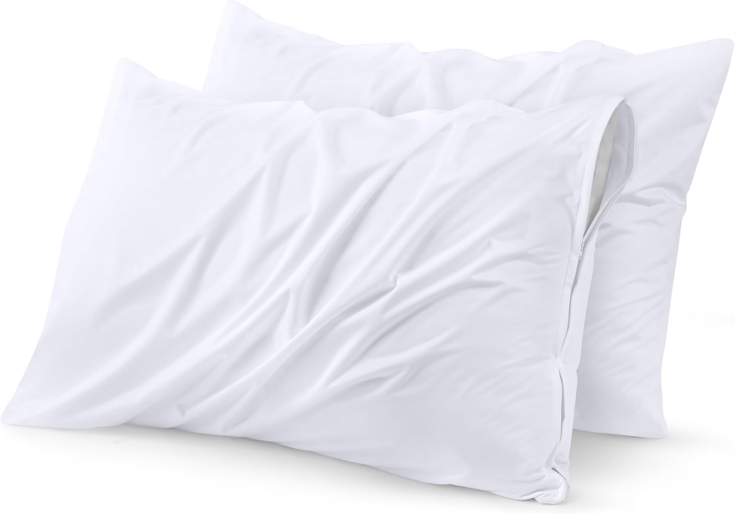 Utopia Bedding Waterproof Pillow Protectors Zipper...