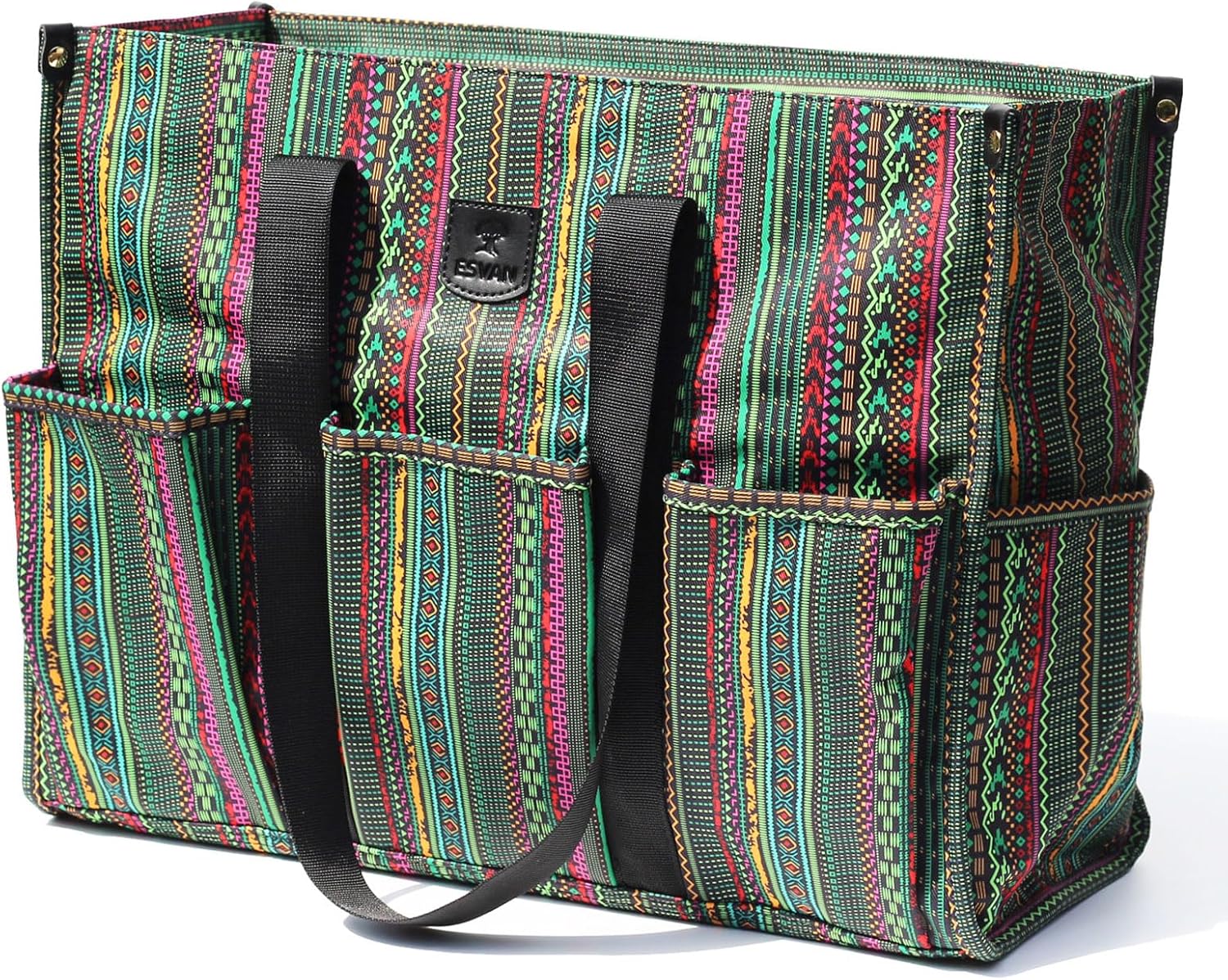 ESVAN Utility Tote Bag with Zip Top Waterproof Teacher Tote Bag for Teacher Work...