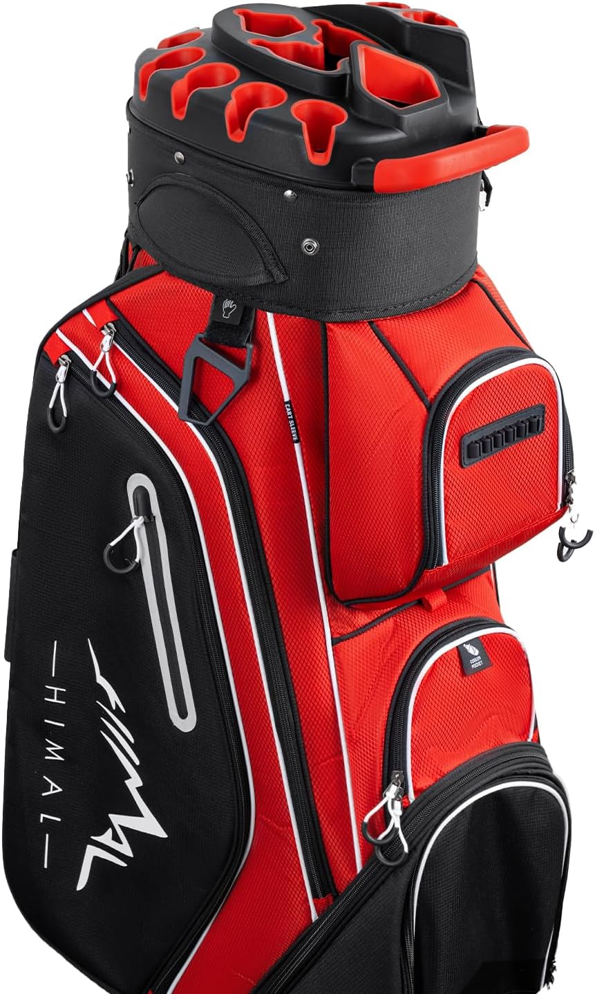 14-Way Golf Cart Bag Pro with Full Length Divider Top, Golf Bag for Men with Han...