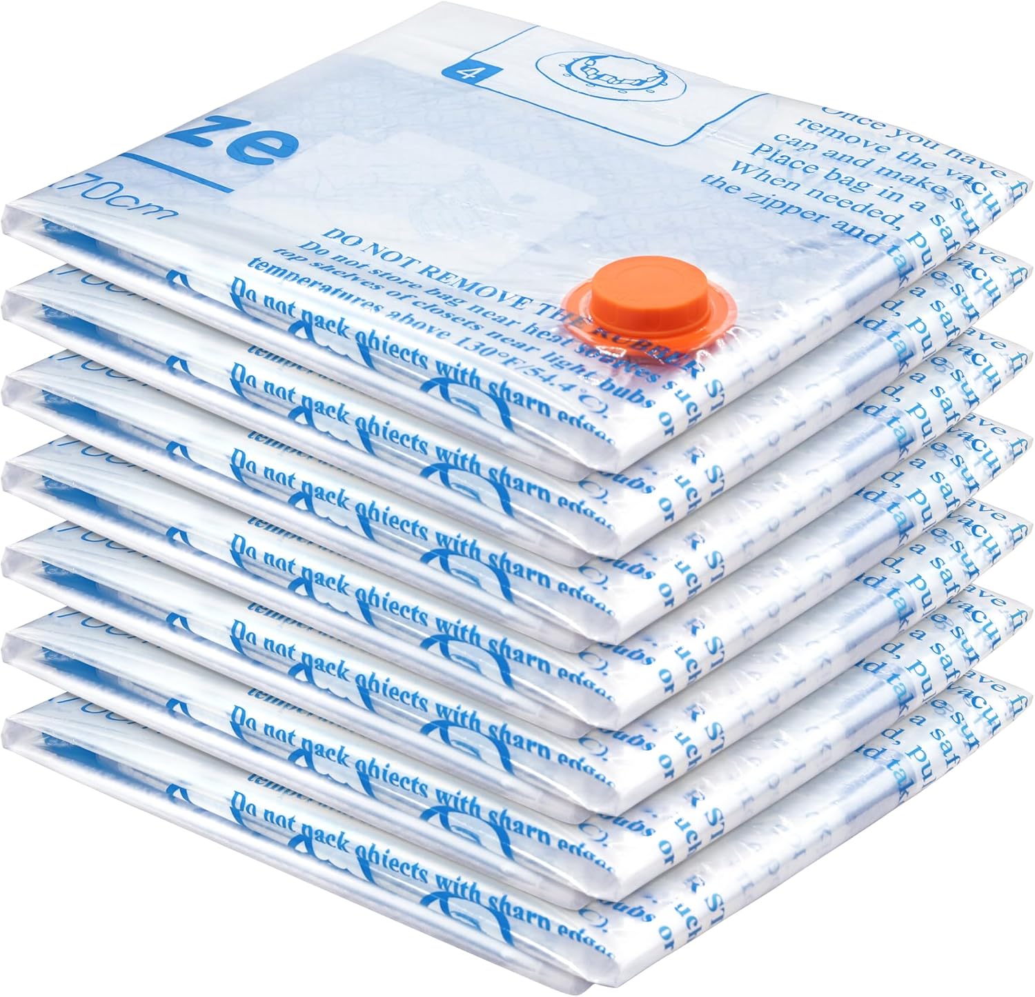 Vacuum Storage Bags 7 Jumbo, Space Saver Sealer Bags, Airtight Compression Bags...