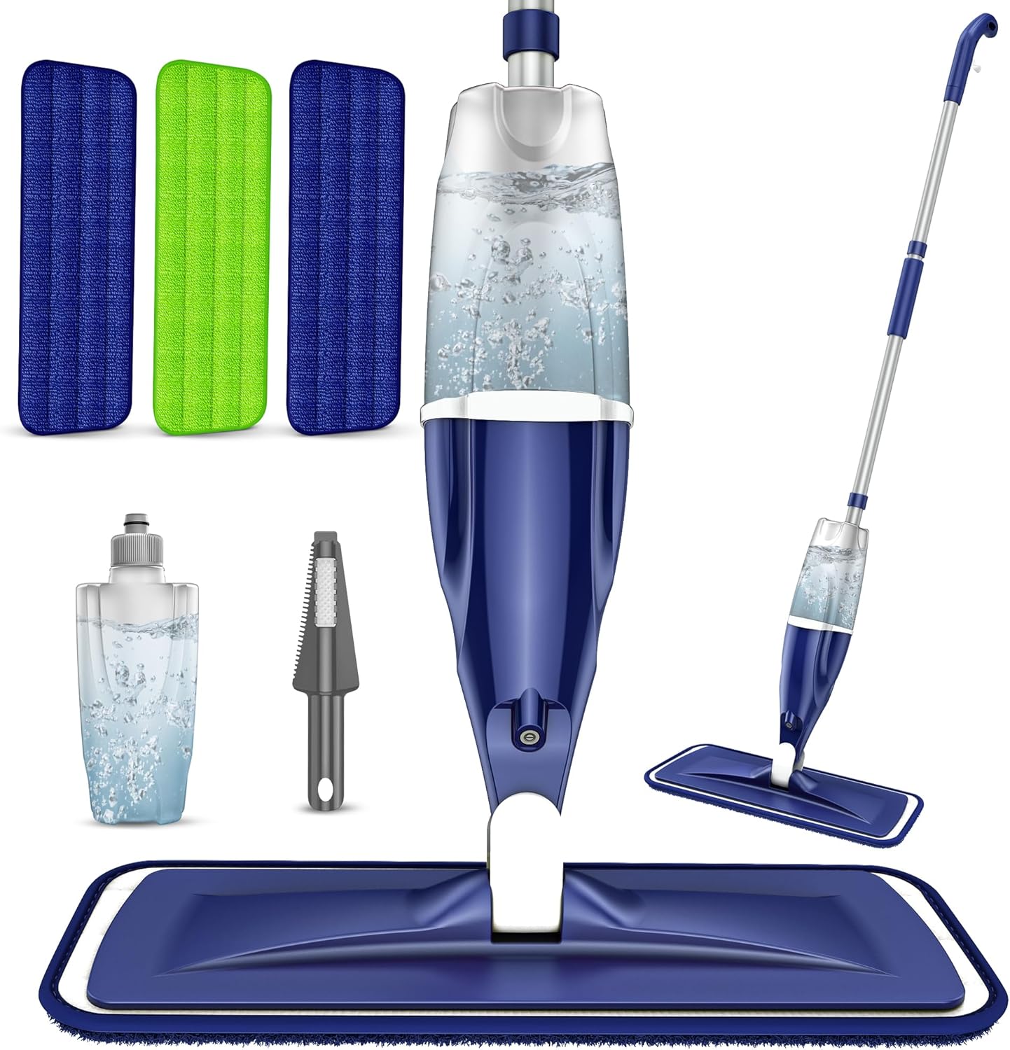 Microfiber Spray Mop for Floors Cleaning: Wet Dry Hardwood Floor Mops with 3 Was...
