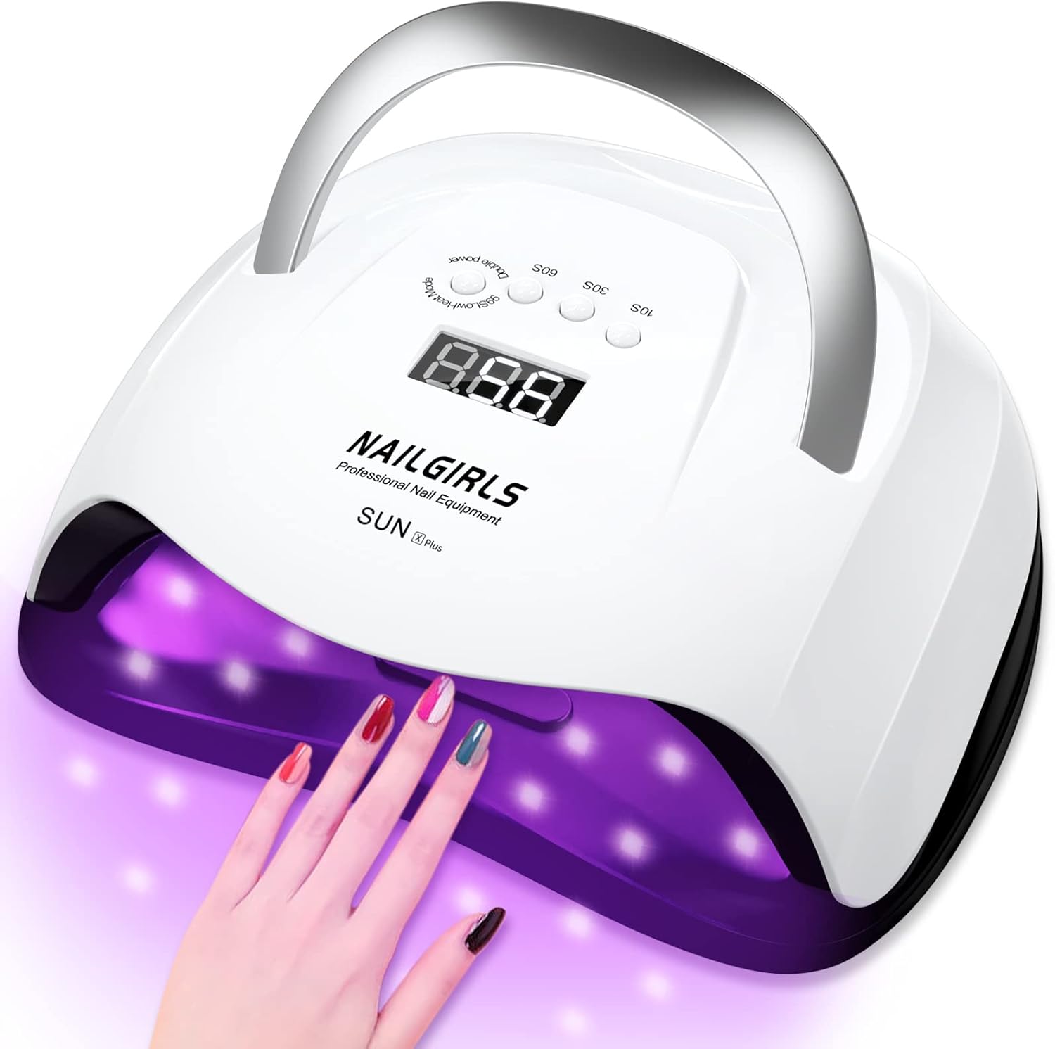 LED UV Nail Lamp, NAILGIRLS 168W Fast UV Light for Gel Nail Polish, Professional...
