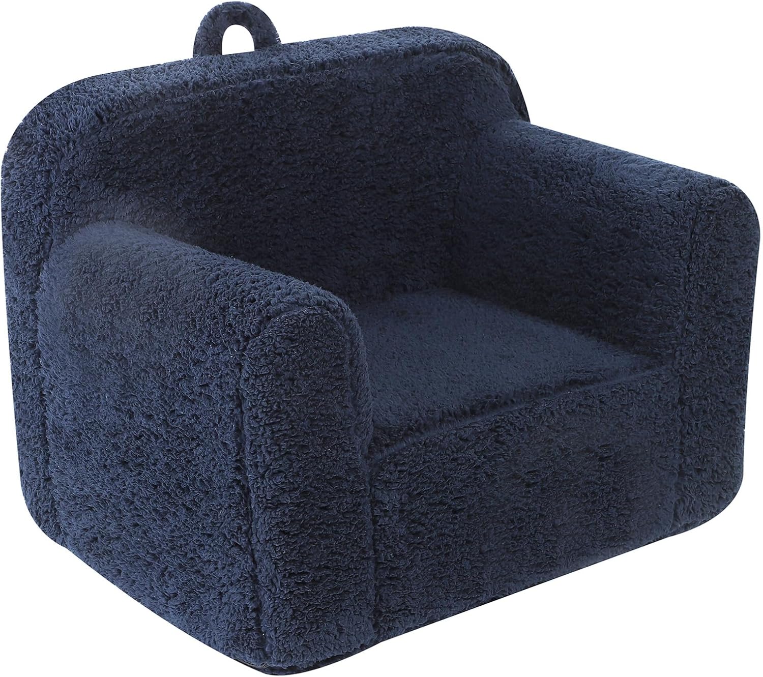 Kids Snuggly-Soft Sherpa Chair, Cuddly Toddler Foam Chair for Boys and Girls, Da...