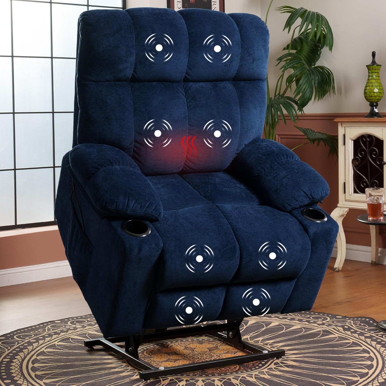 FLEXISPOT Dual OKIN Motor Power Lift Recliner Chair for Elderly, Electric Lay Fl...
