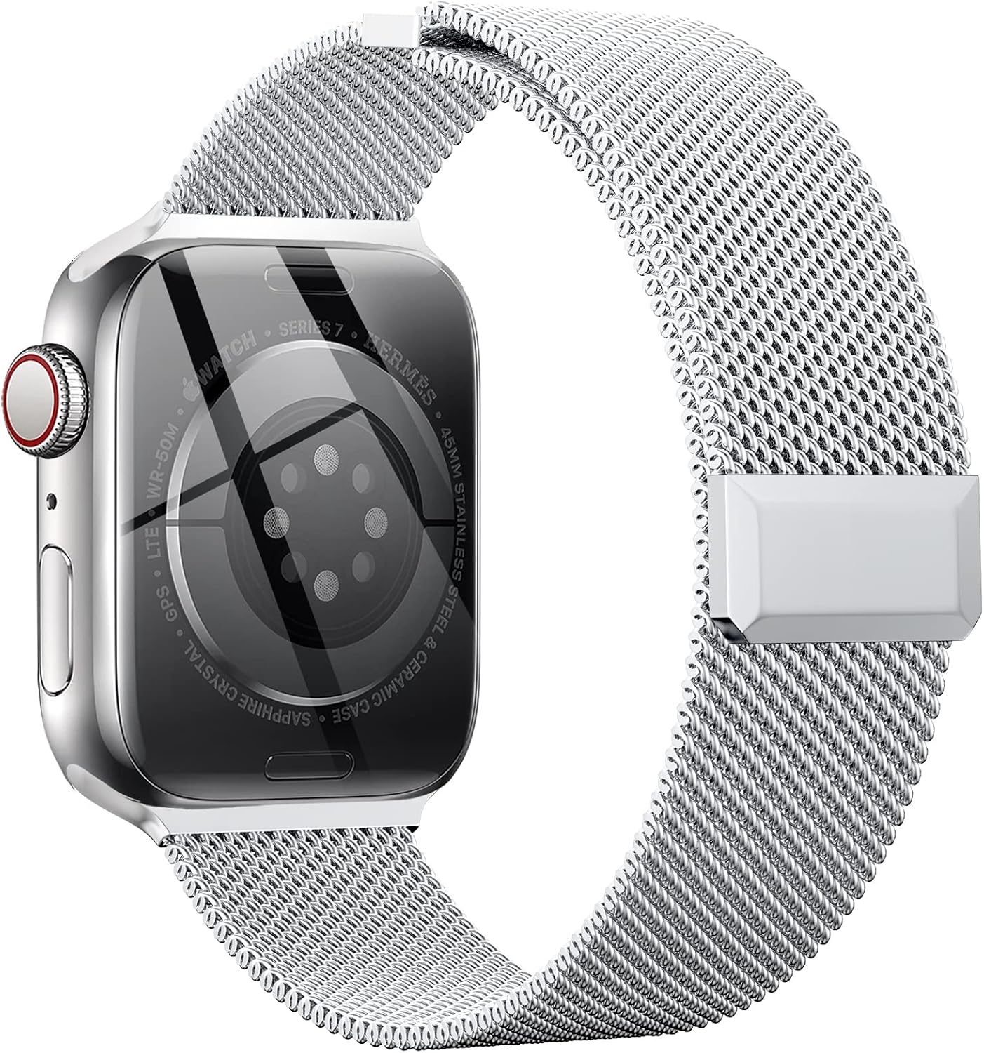 EPULY Compatible with Apple Watch Band 44mm 45mm 46mm(Series 10) 49mm,Stainless...